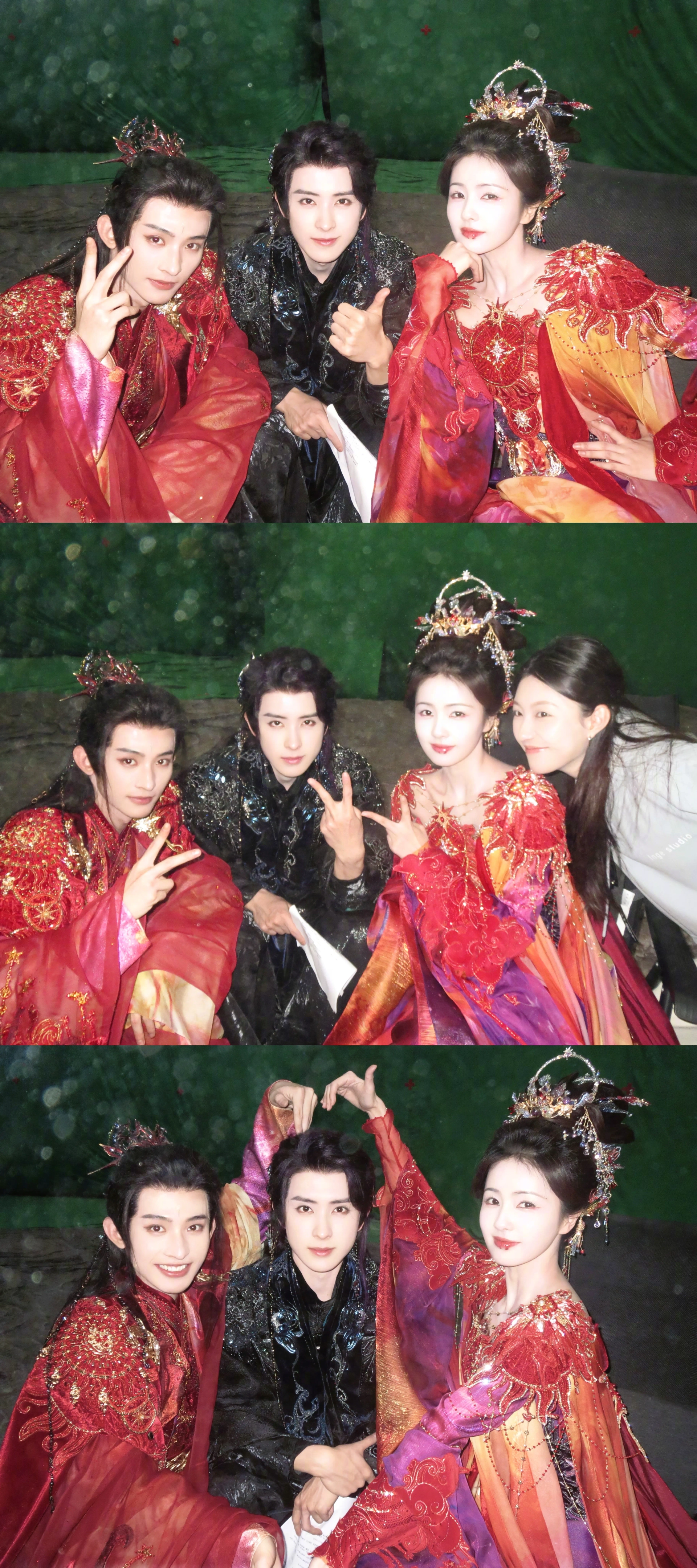 Ruipeng Ao, Huasen Chang, and Lu Bai in Moonlight Mystique (2025)