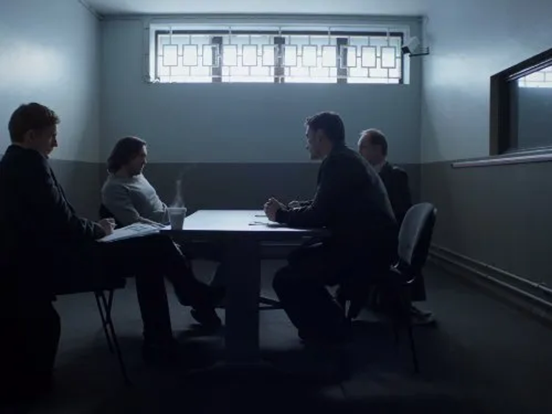Michael McElhatton, Ben Peel, Andy Moore, and Gerard McCarthy in The Fall (2013)