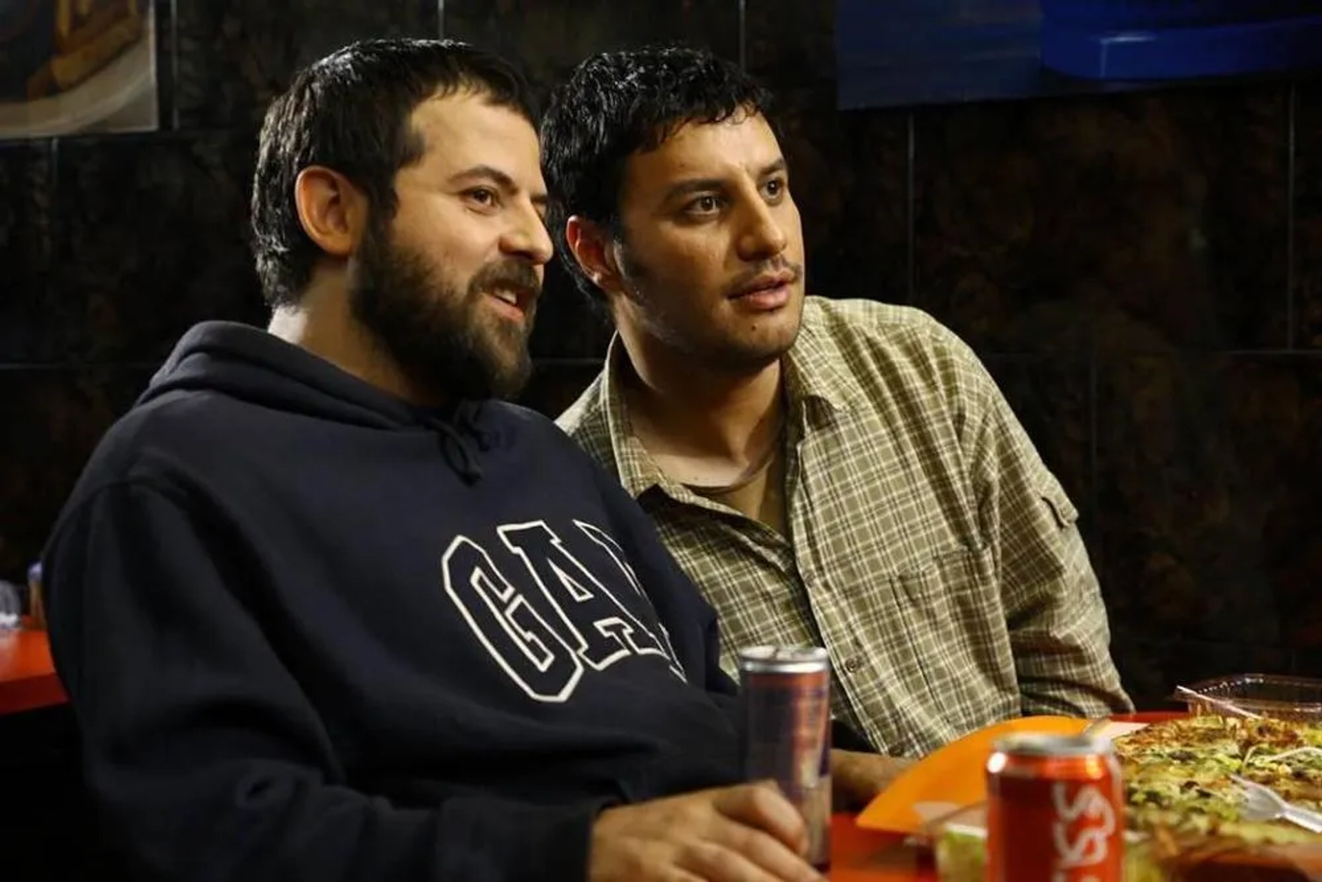 Houman Seyyedi and Javad Ezati in In the Specified Time (2015)