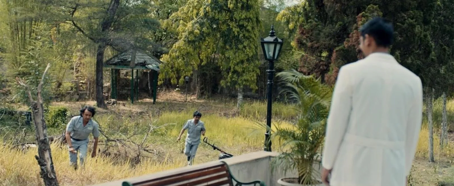 Arya Saloka, Ence Bagus, and Erick Estrada in Lembayung (2024)