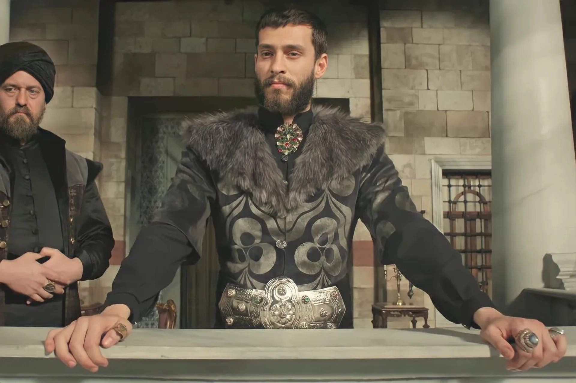 Mete Horozoglu and Ekin Koç in The Magnificent Century: Kosem (2015)
