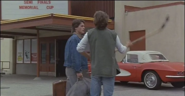 Rob Lowe and Jim Youngs in Youngblood (1986)
