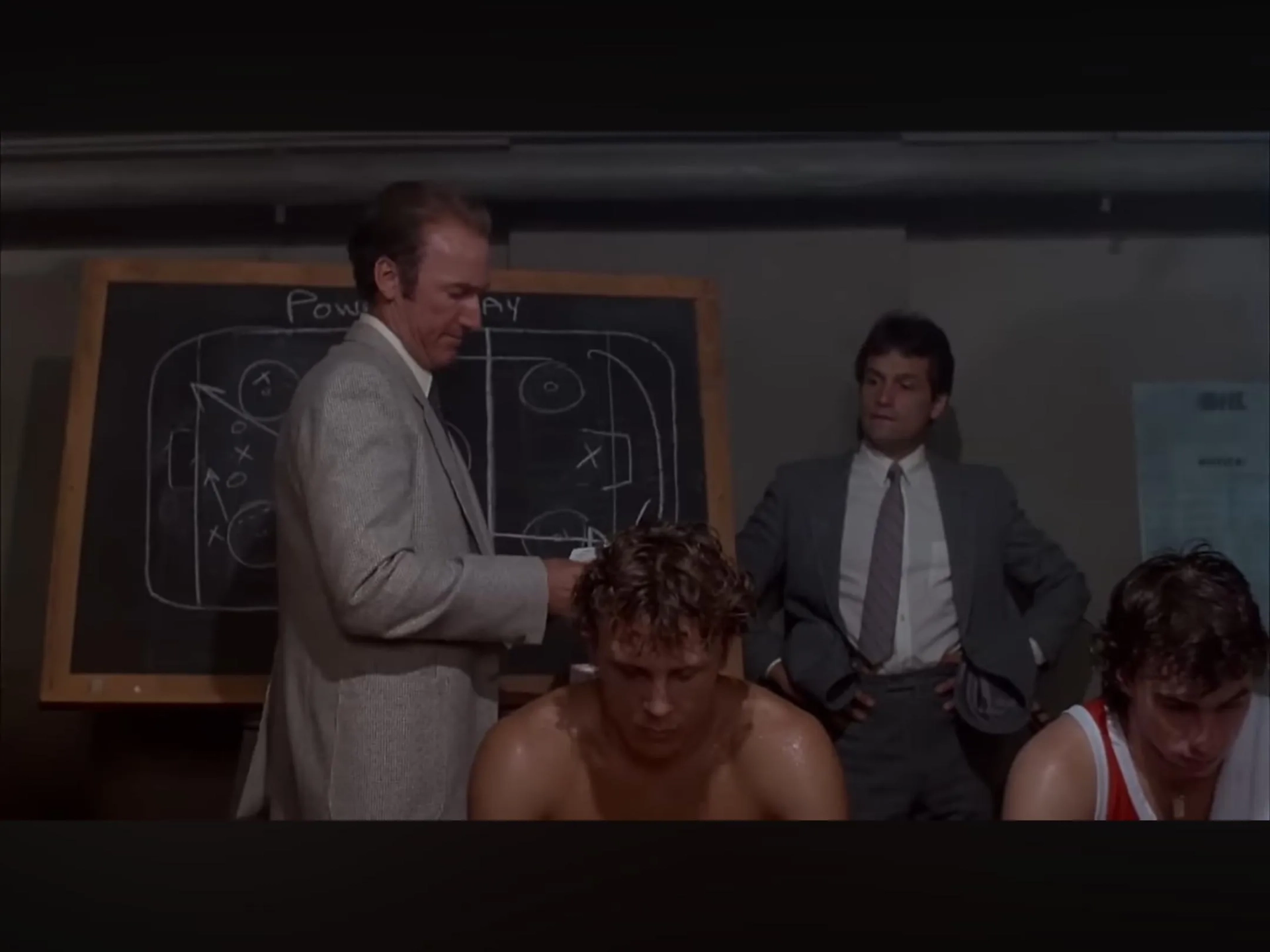 Walker Boone and Ed Lauter in Youngblood (1986)