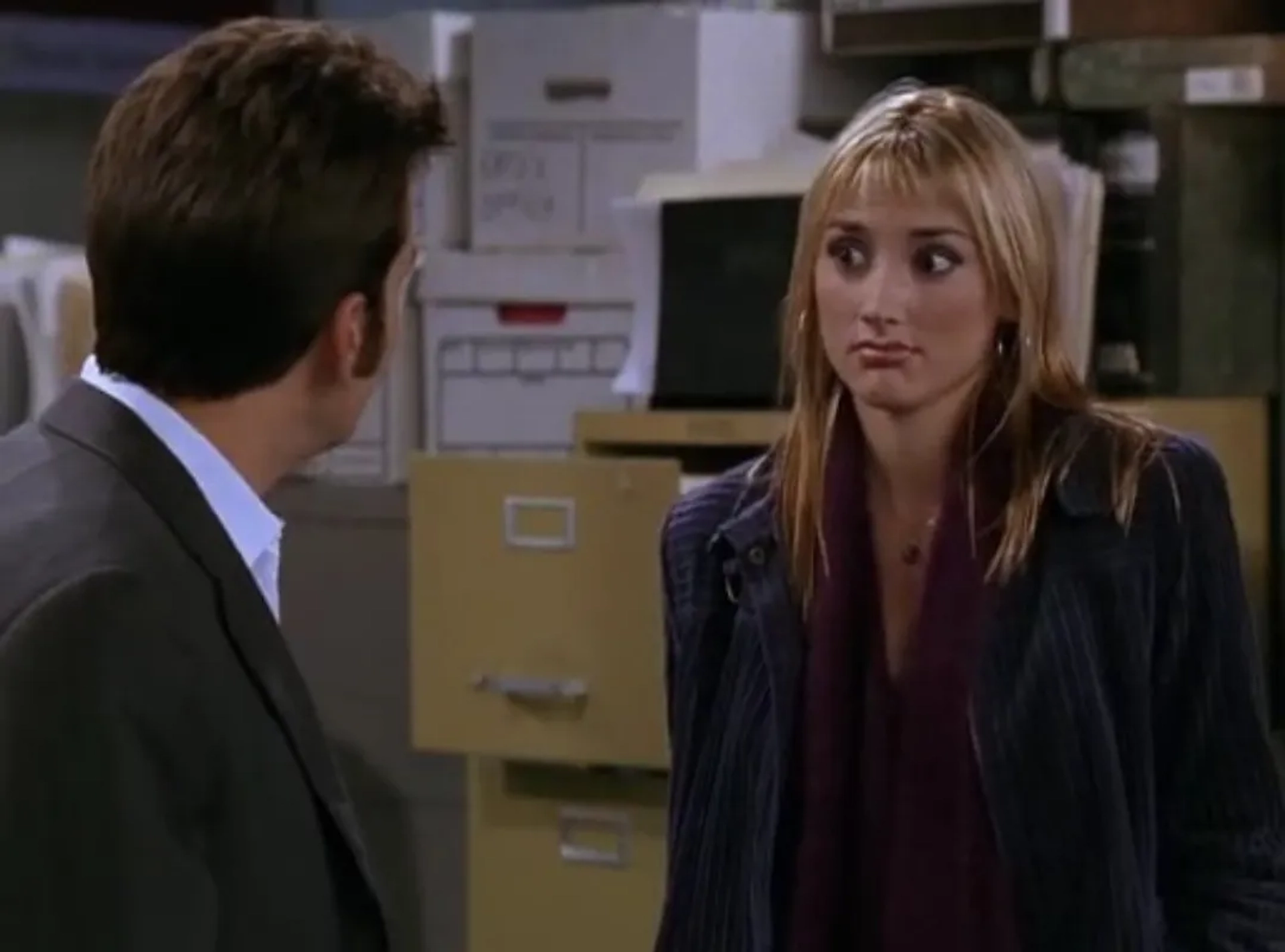 Charlie Sheen and Bree Turner in Spin City (1996)