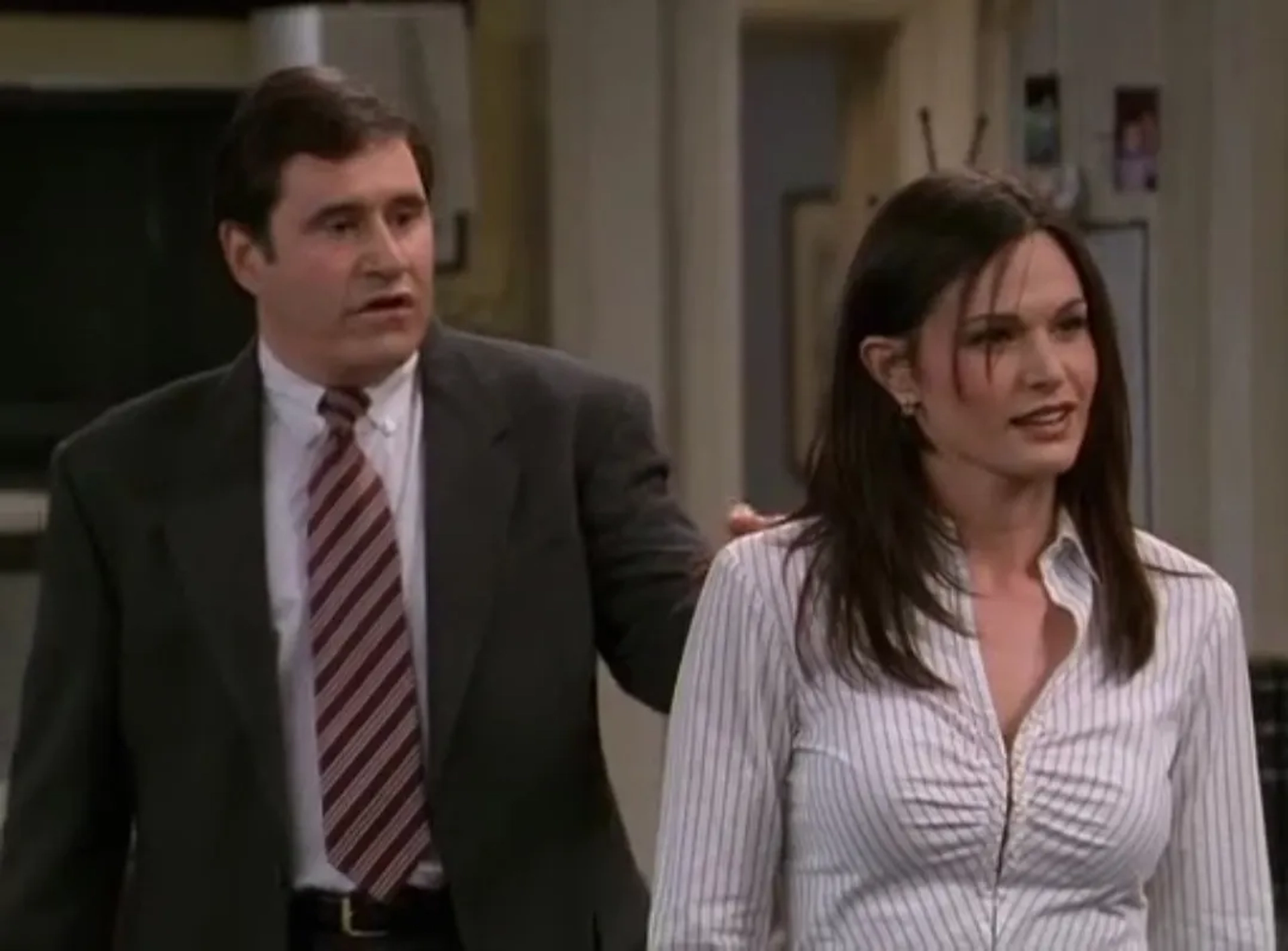 Richard Kind and Deborah Zoe in Spin City (1996)