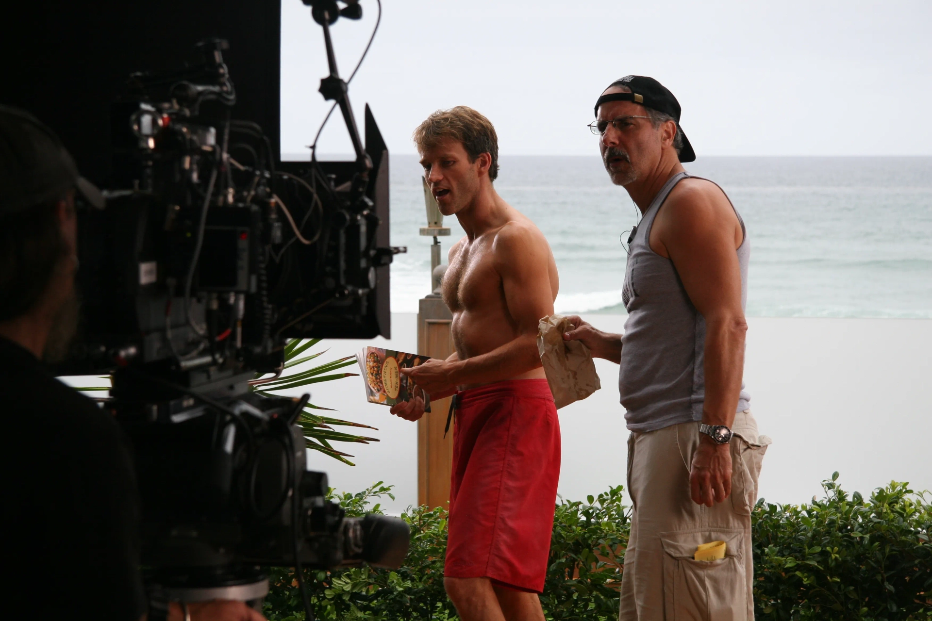Jon Avnet directing Stephen Moyer in The Starter Wife in Queensland, Australia (2007)
