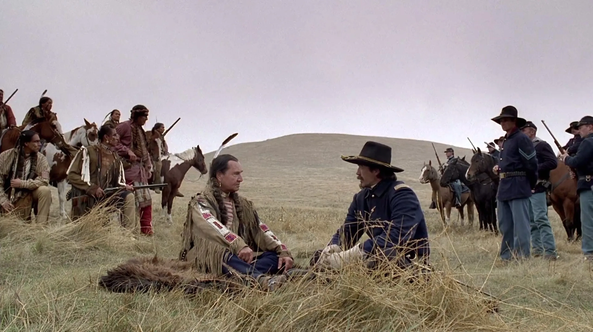 Shaun Johnston and August Schellenberg in Bury My Heart at Wounded Knee (2007)