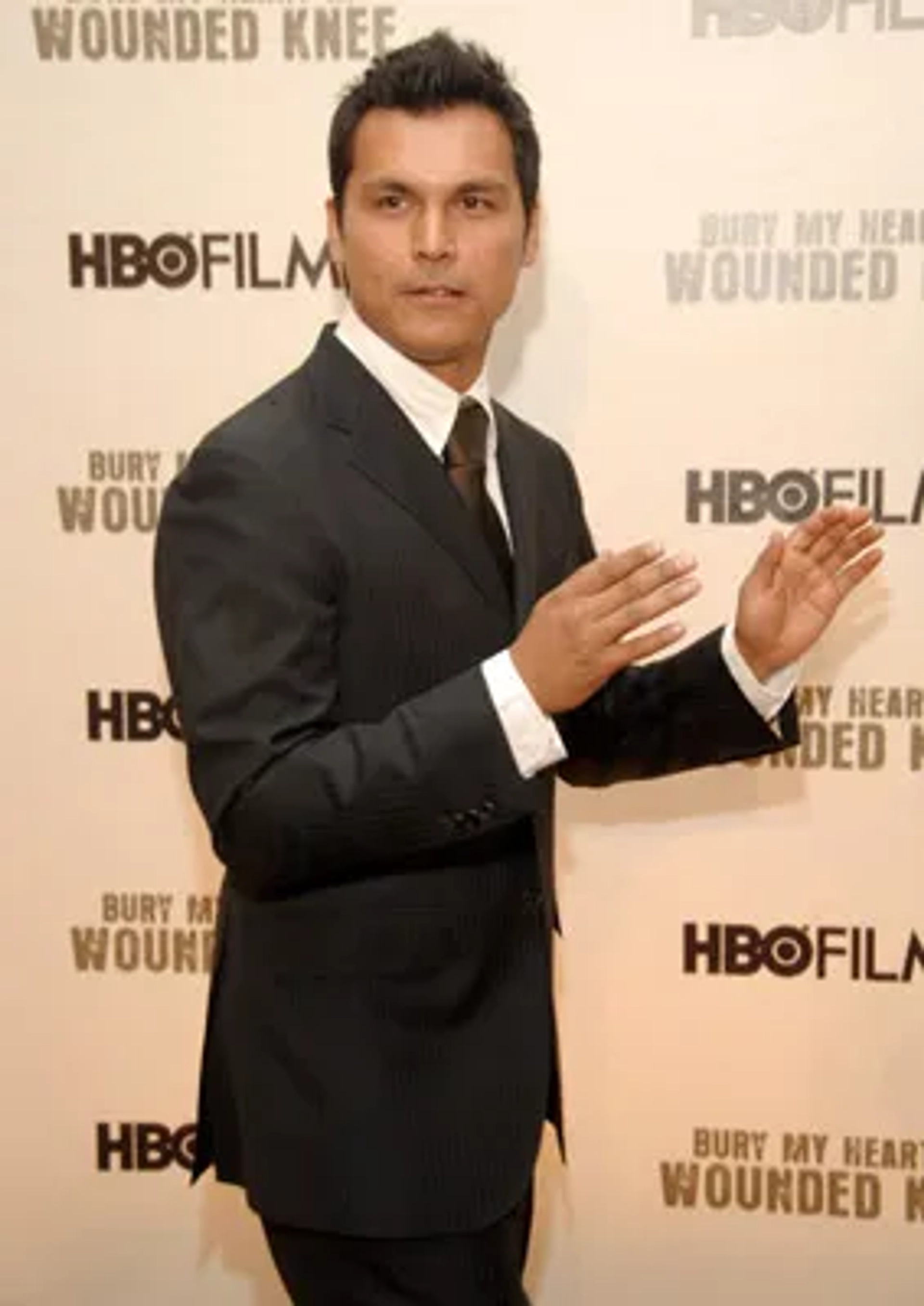 Adam Beach at an event for Bury My Heart at Wounded Knee (2007)