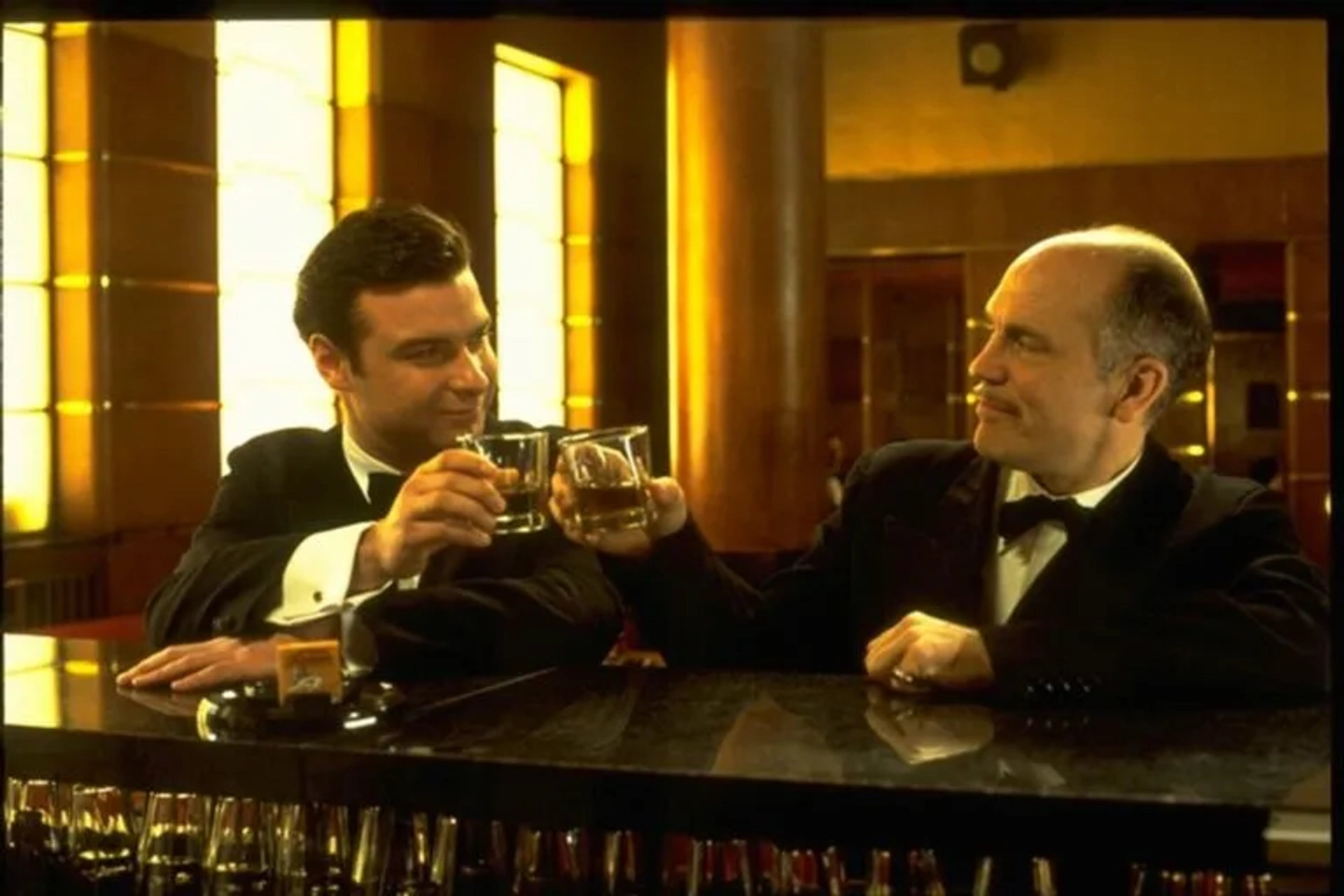 Welles and Mankiewicz toast Kane