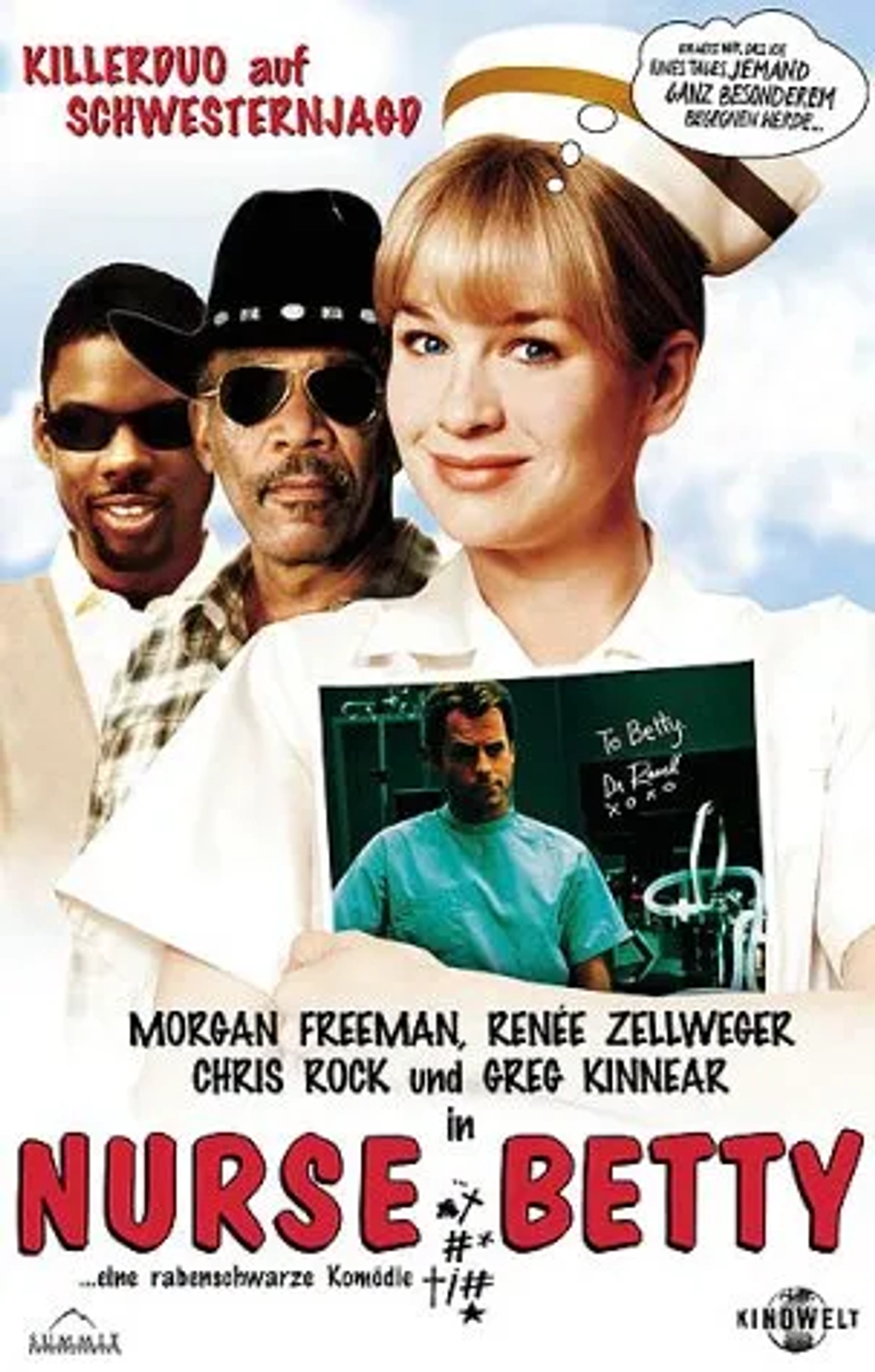 Morgan Freeman, Renée Zellweger, Greg Kinnear, and Chris Rock in Nurse Betty (2000)