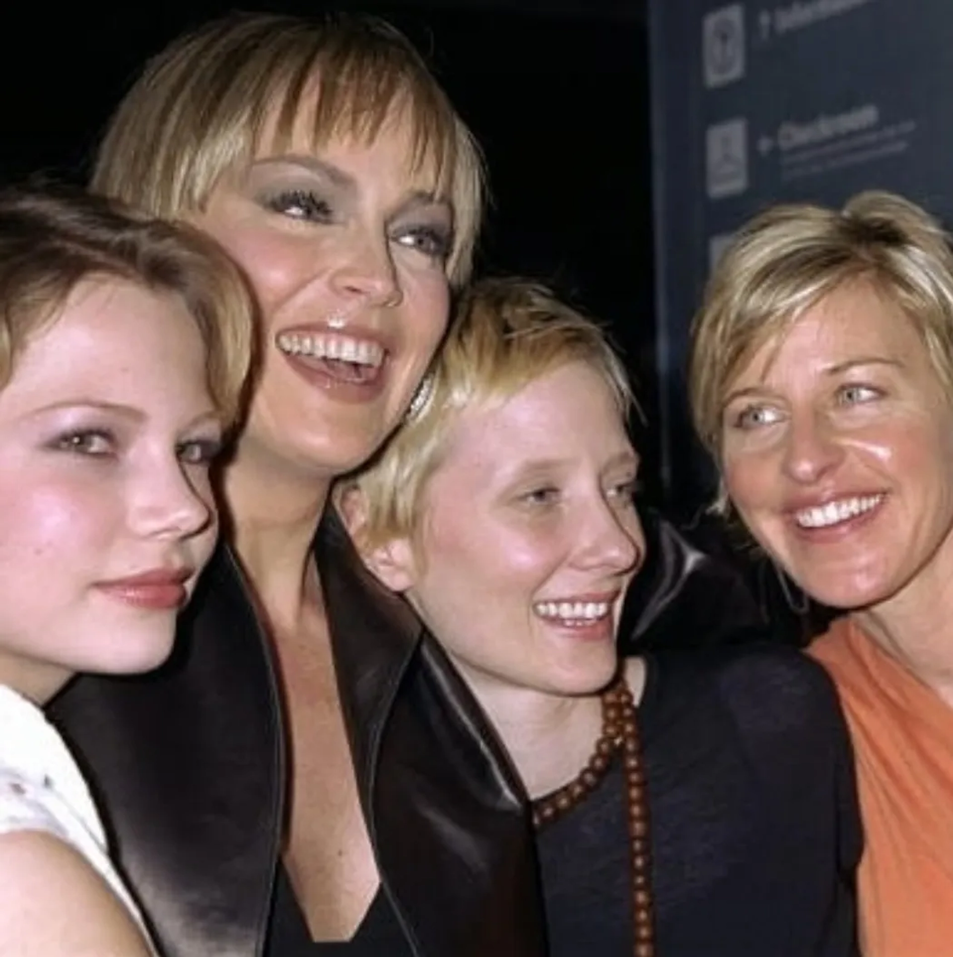 Anne Heche, Sharon Stone, Ellen DeGeneres, and Michelle Williams at an event for If These Walls Could Talk 2 (2000)