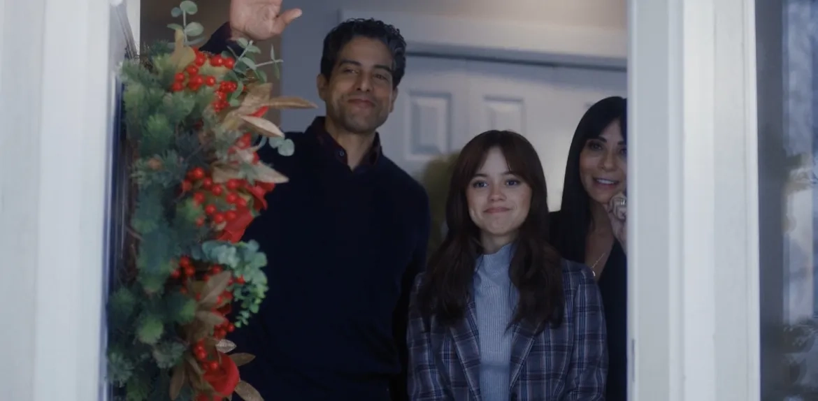 Marisol Nichols, Adam Rodriguez, and Jenna Ortega in Winter Spring Summer or Fall (2024)
