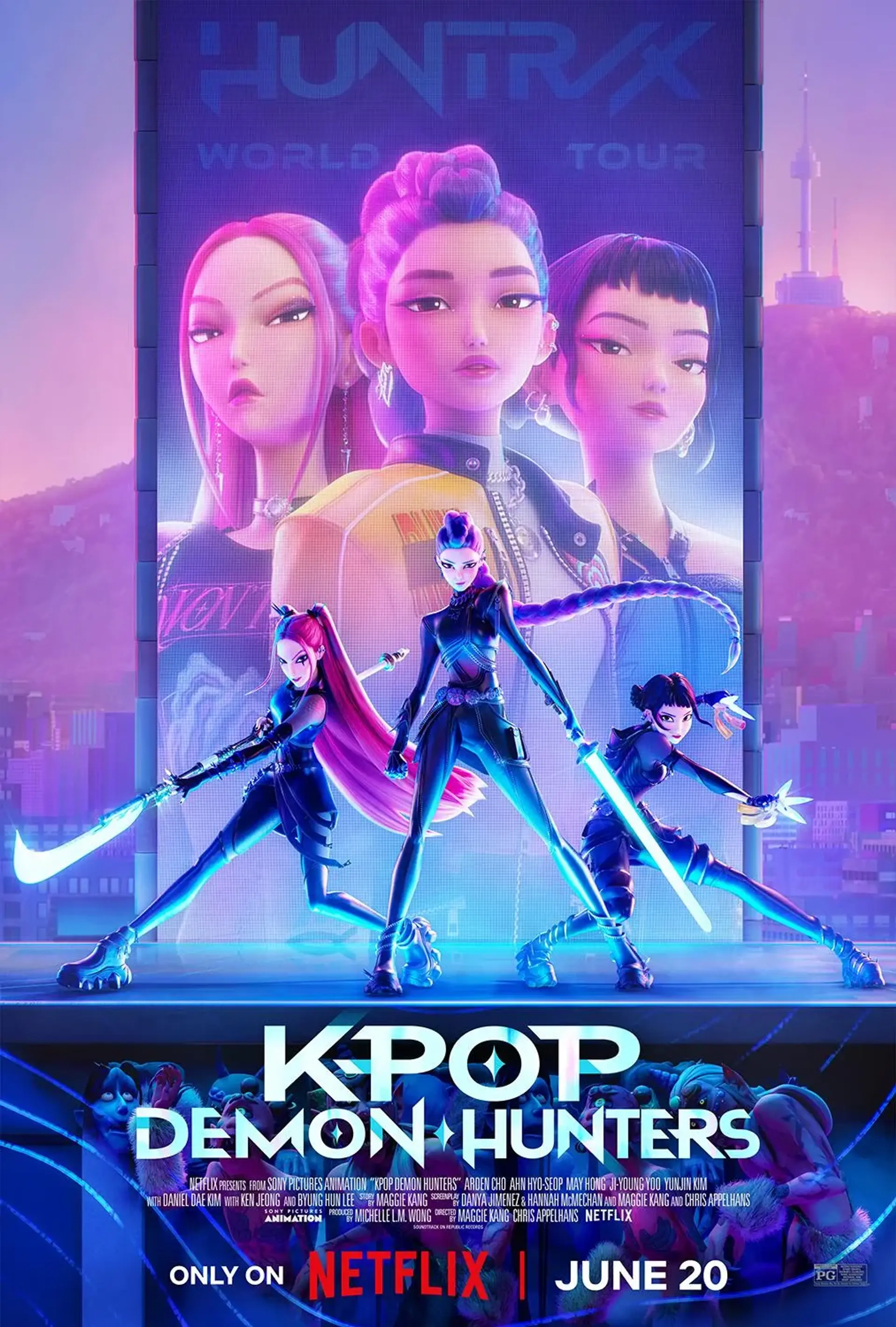 انیمیشن شکارچیان شیطان کی پاپ (KPop Demon Hunters 2025)