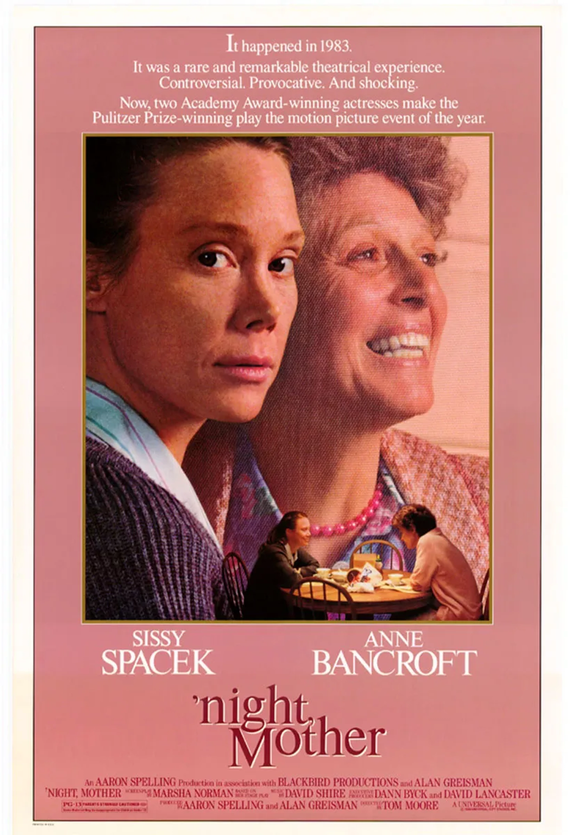 Sissy Spacek and Anne Bancroft in 'night, Mother (1986)