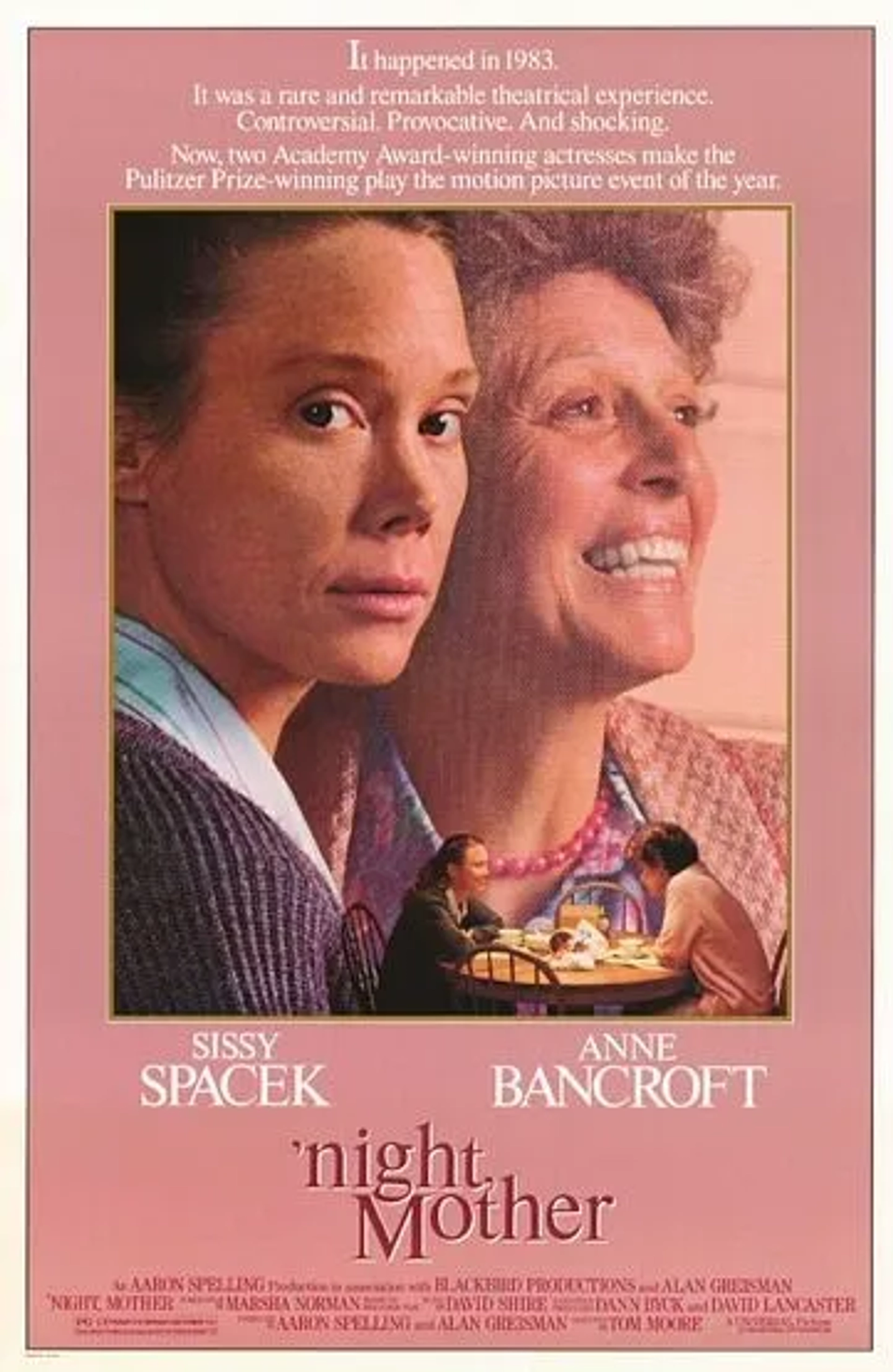 Sissy Spacek and Anne Bancroft in 'night, Mother (1986)