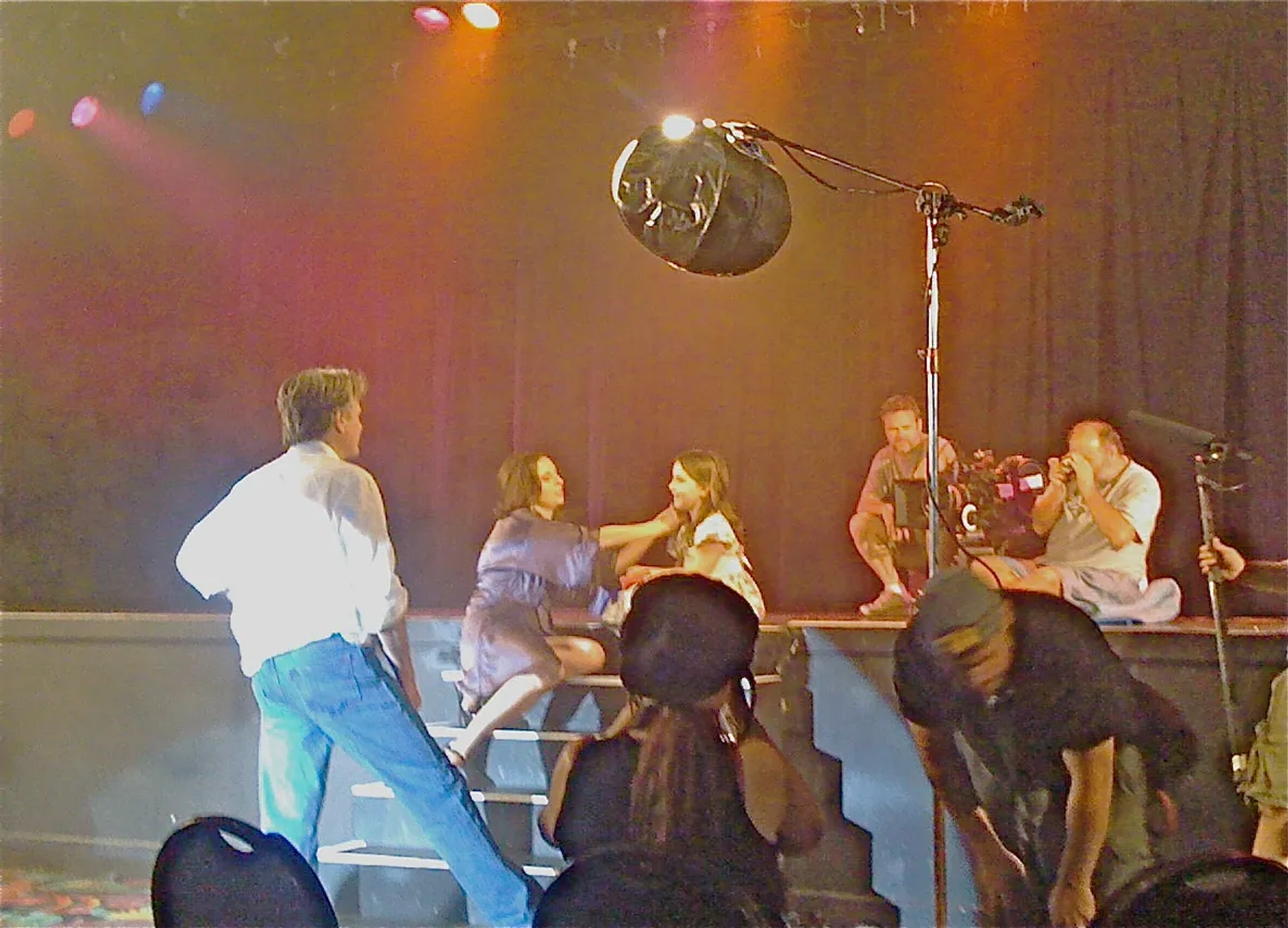 On the set of "Magic Man", taking direction from Stuart Cooper 7/20/2008