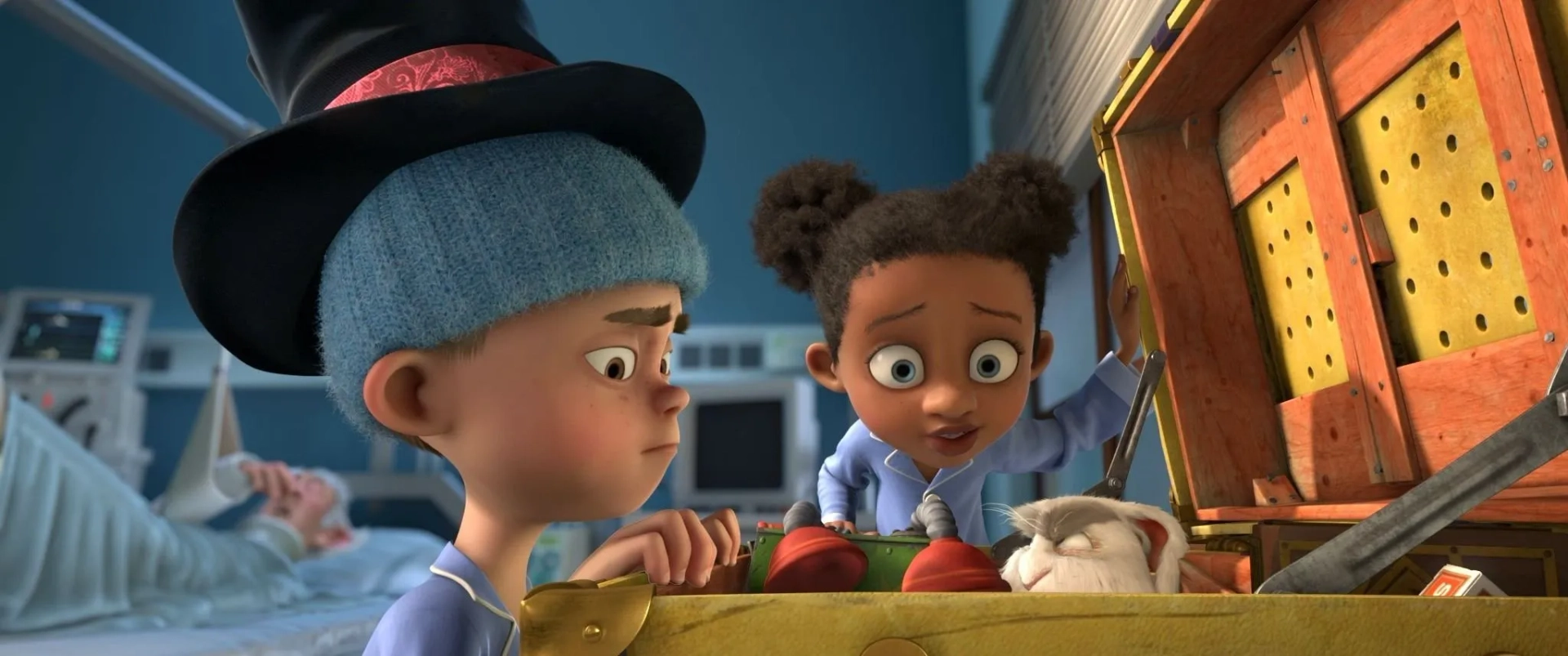 Brianne Brozey and Sage Sommer in Thunder and the House of Magic (2013)