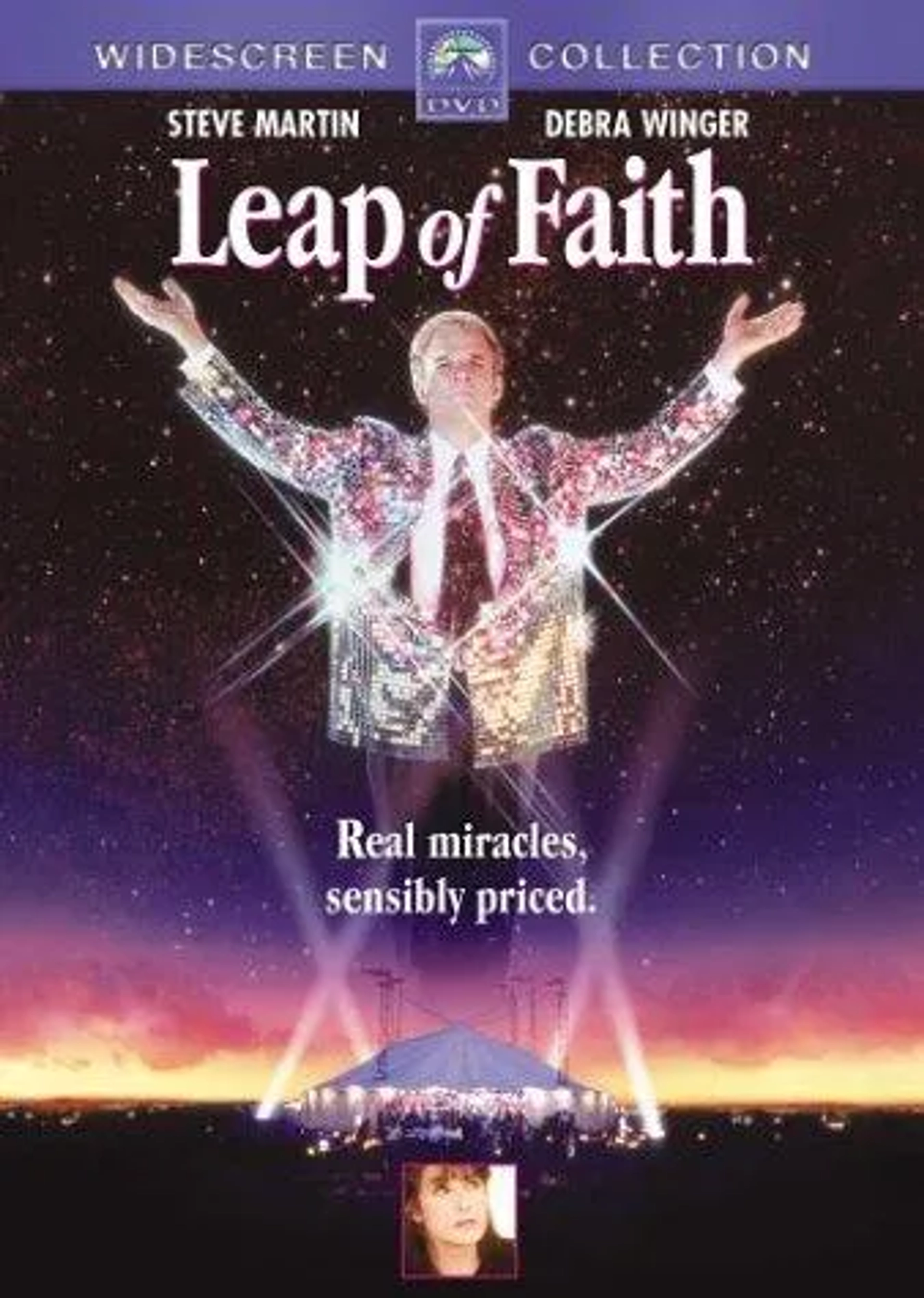 Steve Martin and Debra Winger in Leap of Faith (1992)