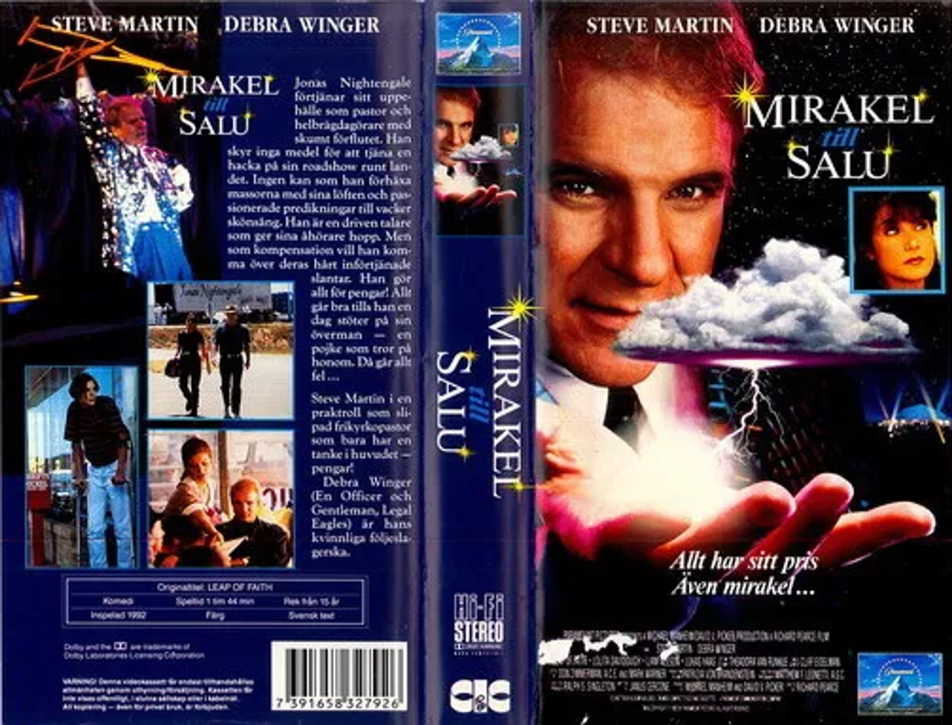 Steve Martin and Debra Winger in Leap of Faith (1992)