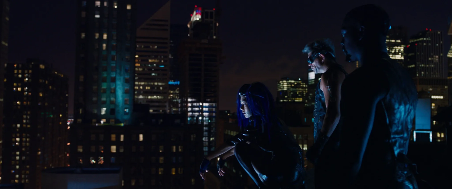 Bae Doona, Spencer Wilding, and David Ajala in Jupiter Ascending (2015)