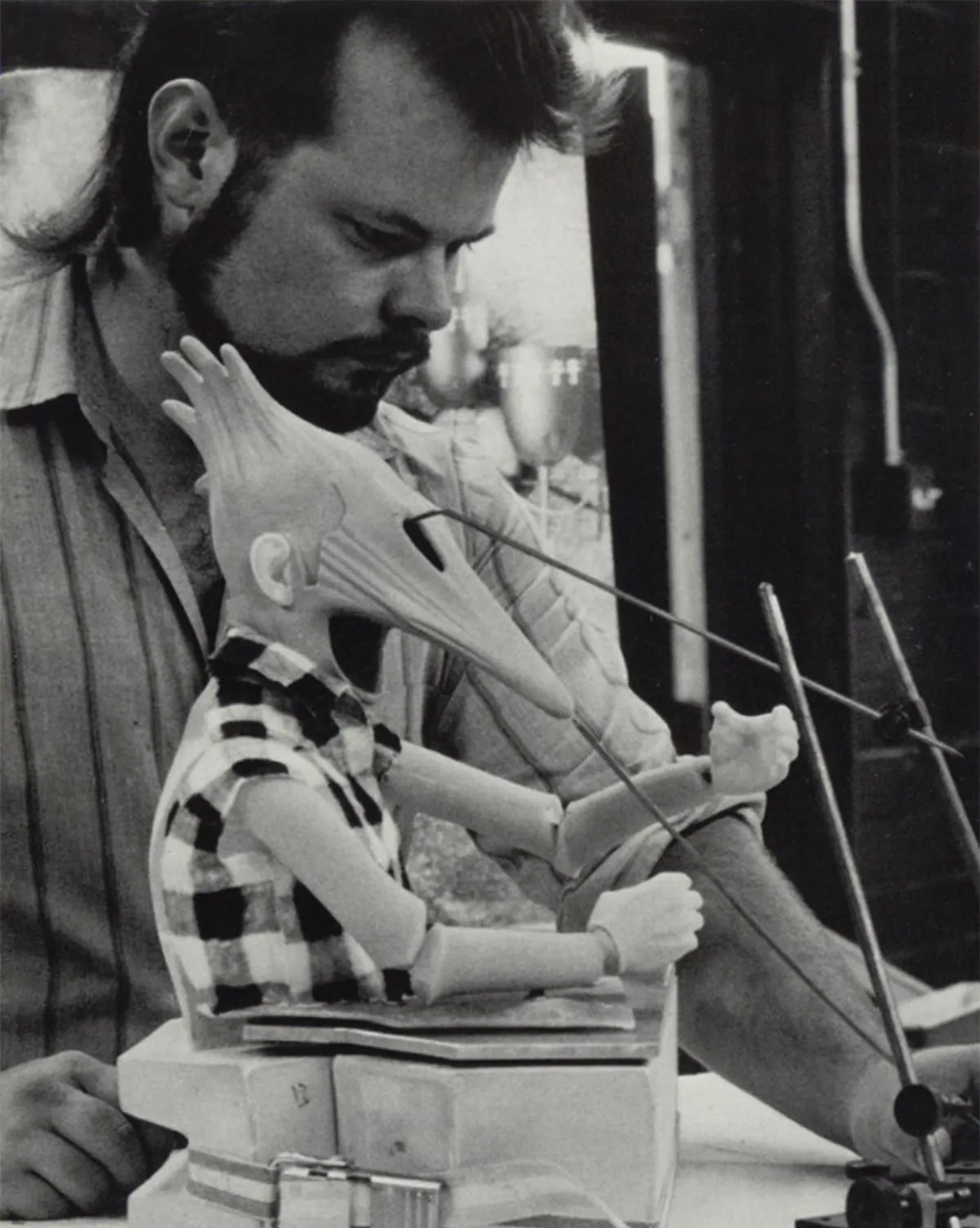 Beetlejuice (1987) Replacement animation test. 'Adam'.