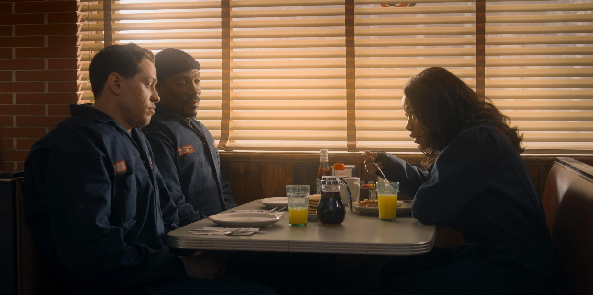 Eddie Murphy, Pete Davidson, and Keke Palmer in The Pickup (2025)