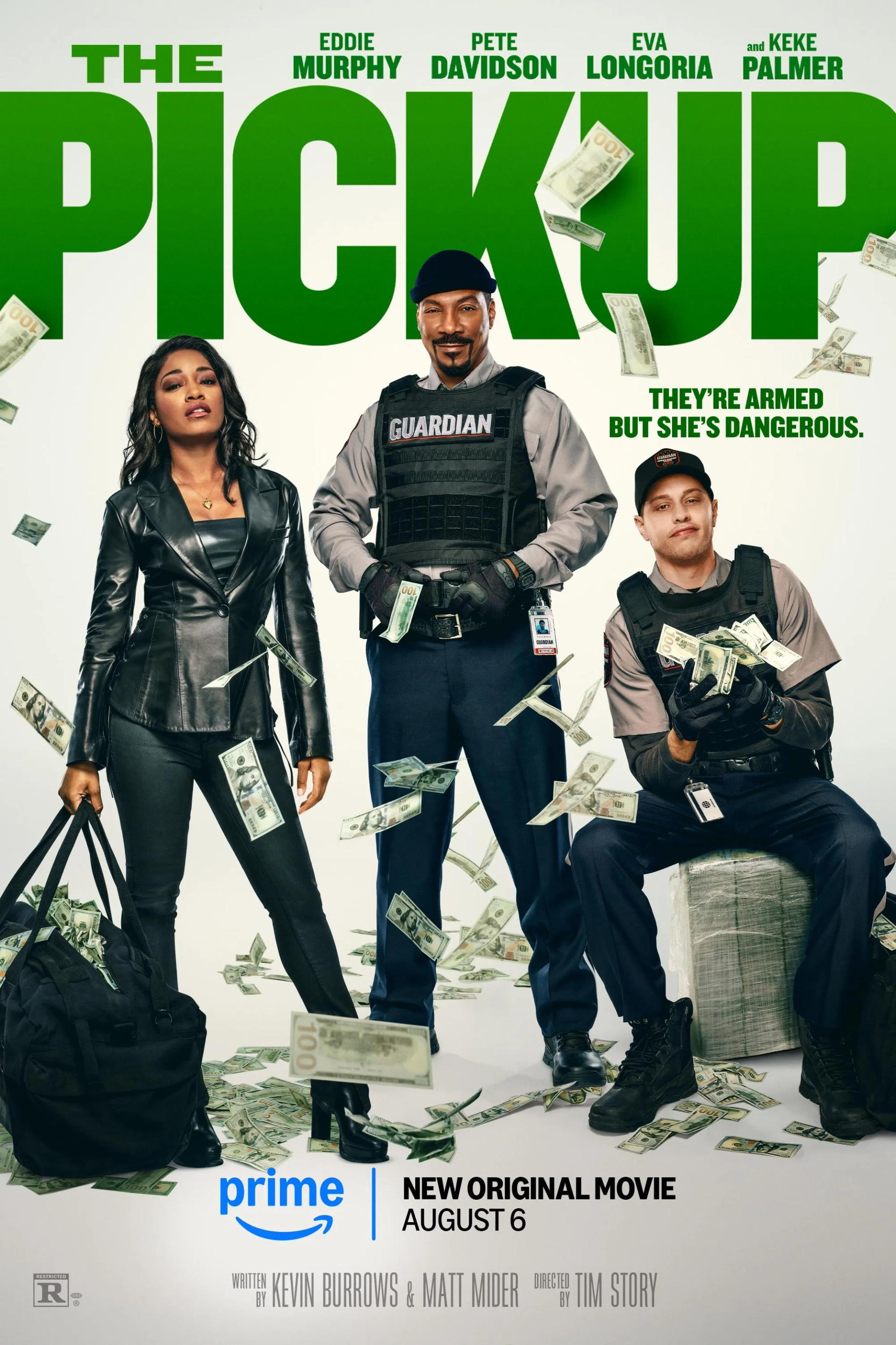 Eddie Murphy, Pete Davidson, and Keke Palmer in The Pickup (2025)