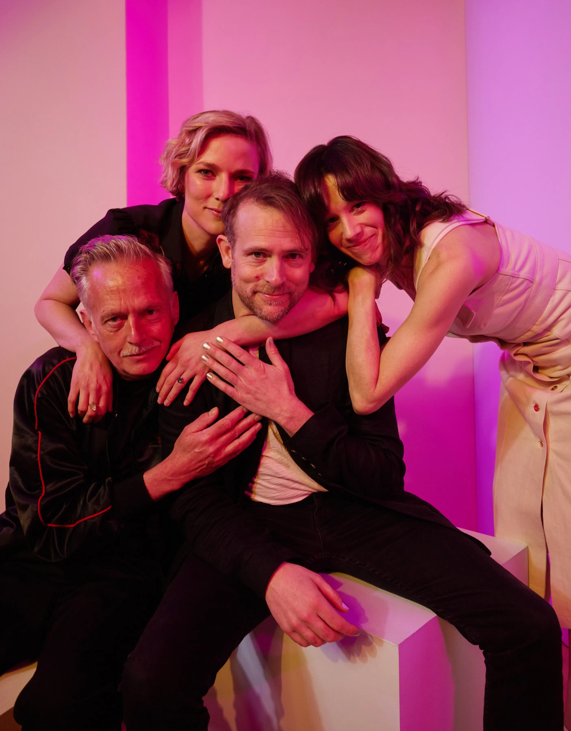 Paul Bromley, Jeff Gladstone, Chloe Pirrie, and Kourtney Roy at an event for Kryptic (2024)