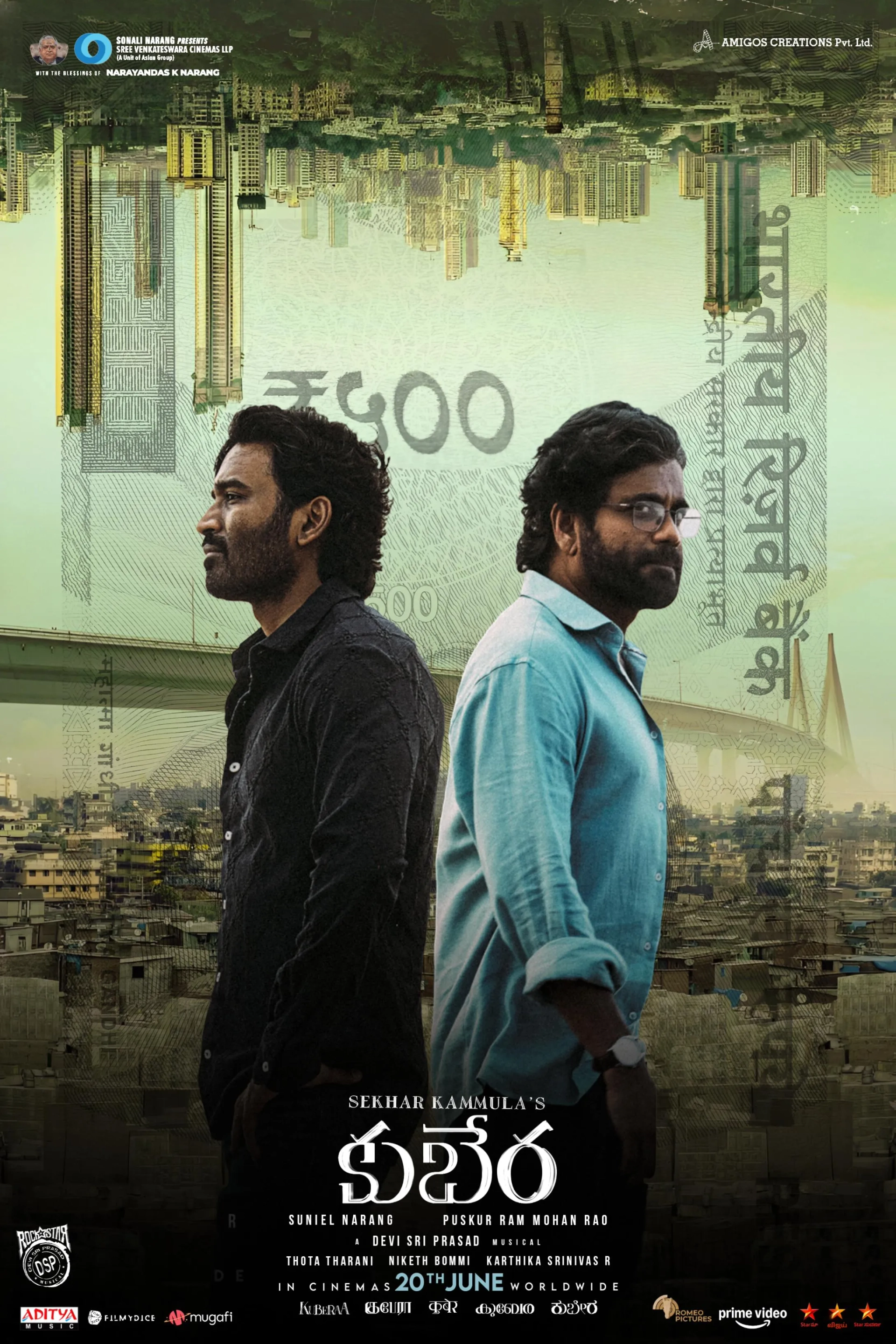 Nagarjuna Akkineni and Dhanush in Kuberaa (2025)