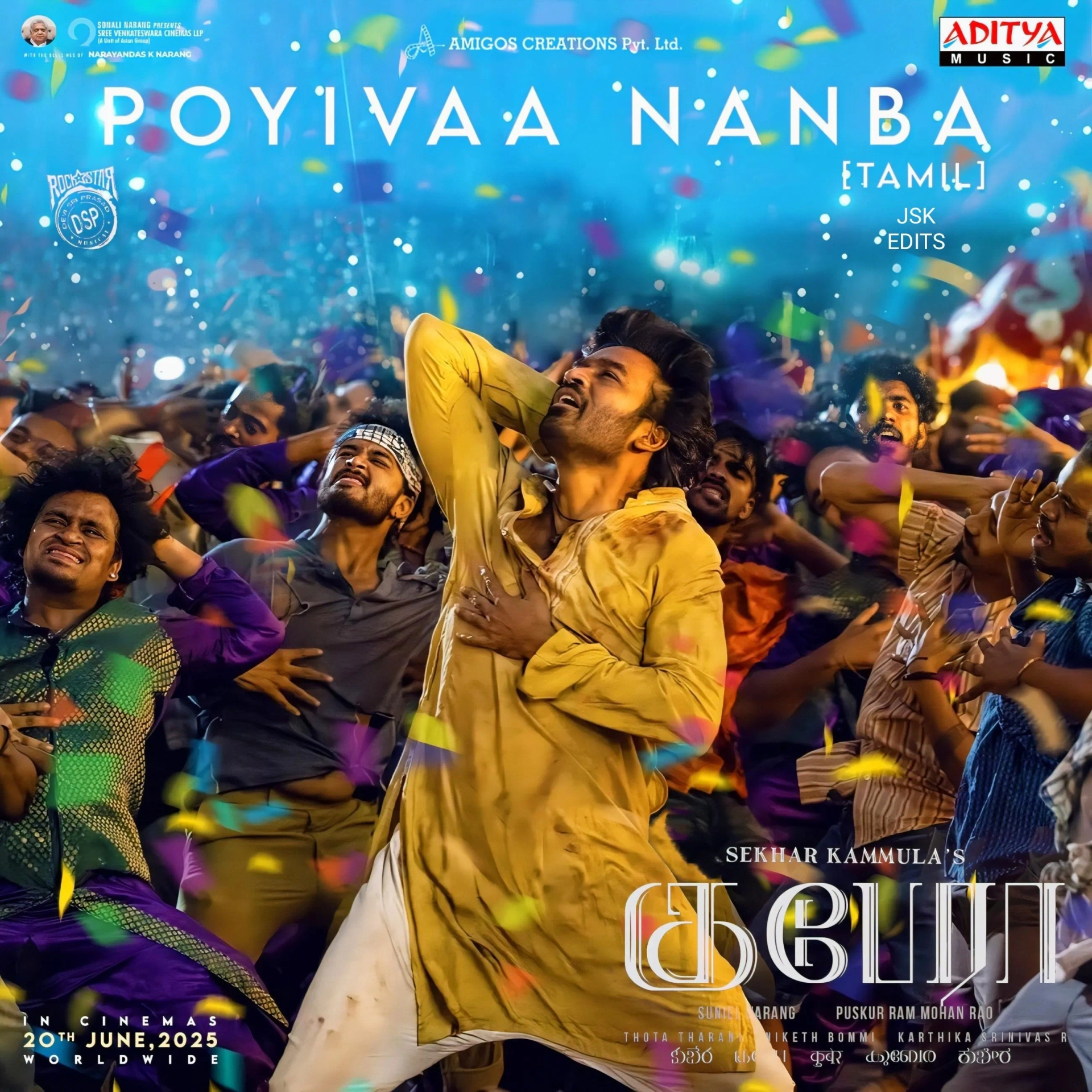 Nagarjuna Akkineni, Bhagyaraj, Dalip Tahil, Puskur Ram Mohan Rao, Col Ravi Sharma, Devi Sri Prasad, Divya Dekate, Dhanush, Veeru Raw, Suniel Narang, Koushik Mahata, Sonali Narang, Reddi Bhanu Prasad, Sekhar Kammula, Sunaina Yella, Karthika Srinivas, Bagavathi Perumal, Hareesh Peradi, Jim Sarbh, Niketh Bommi, Rashmika Mandanna, Chaithanya Pingali, and Saurav Khurana in Kuberaa (2025)