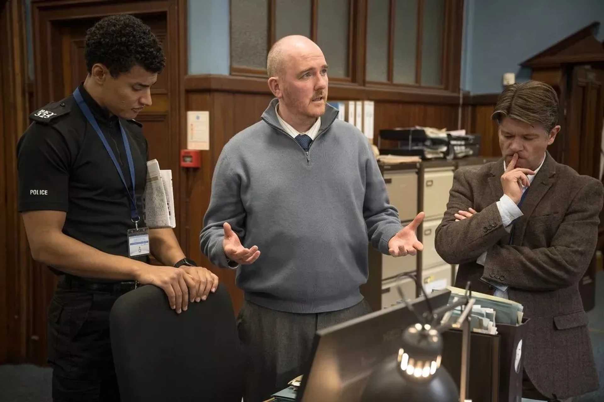 Adam Best, Nick Danan, and Jack Weise in Murder Most Puzzling (2025)