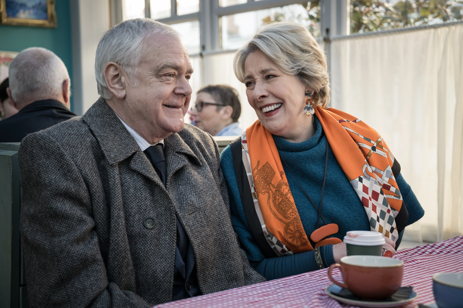 Phyllis Logan and Kevin McNally in Murder Most Puzzling (2025)