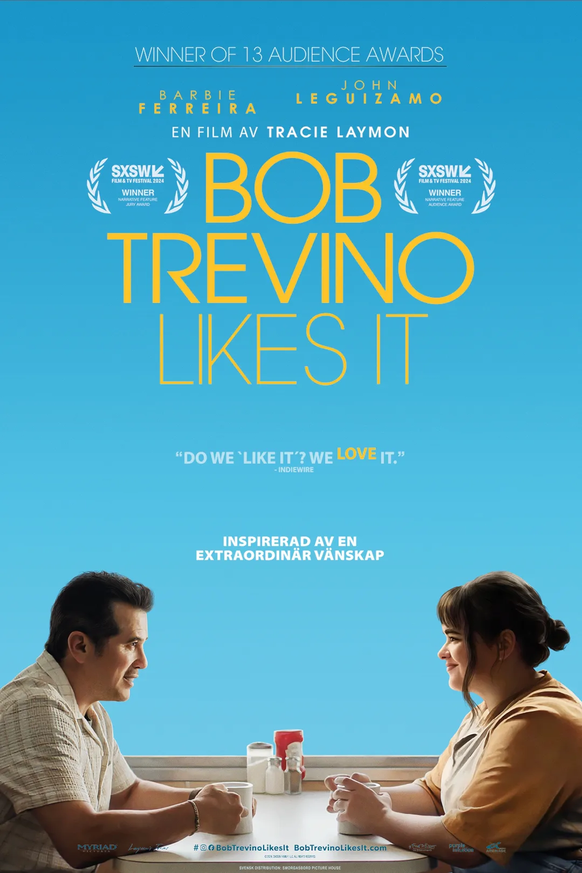 John Leguizamo and Barbie Ferreira in Bob Trevino Likes It (2024)