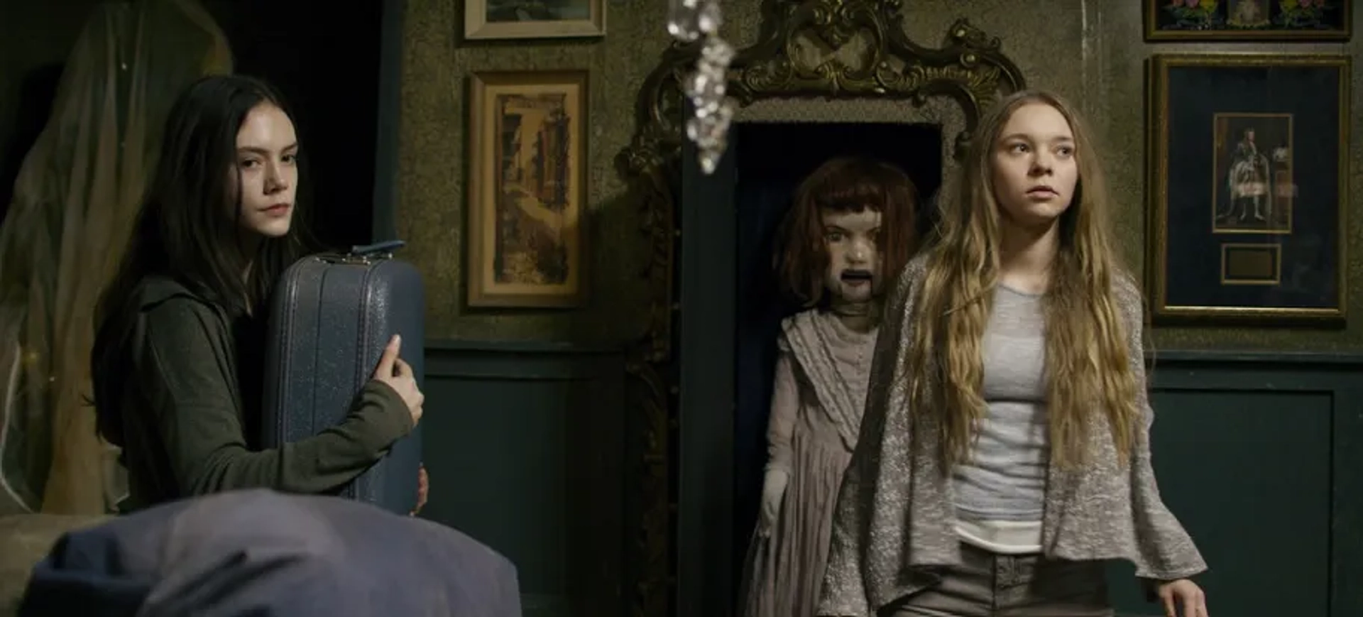 Emilia Jones and Taylor Hickson in Incident in a Ghostland (2018)