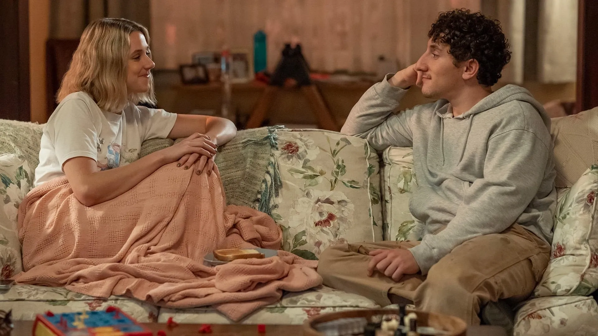 Malik Elassal and Lucy Freyer in Adults (2025)