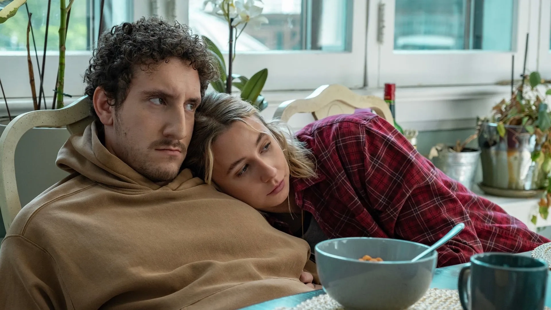 Malik Elassal and Lucy Freyer in Adults (2025)