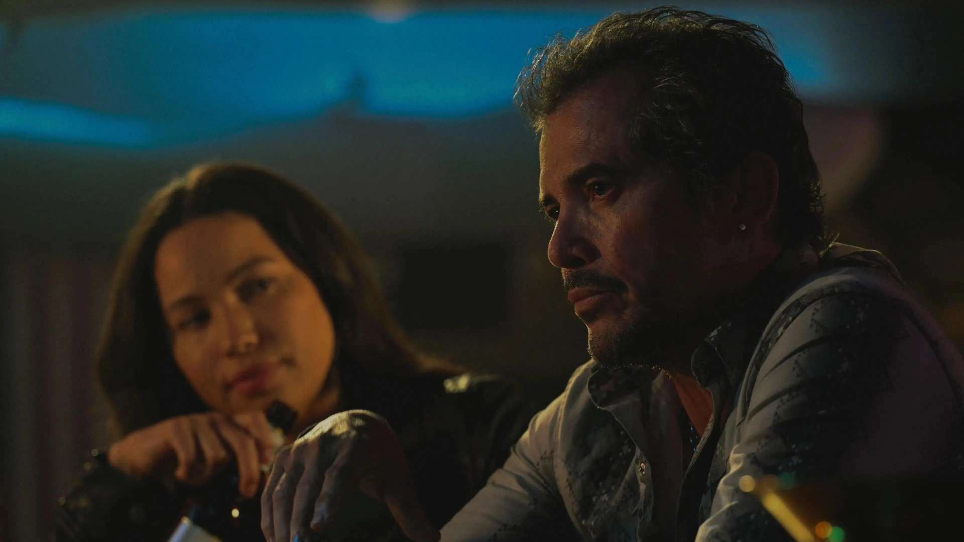 John Leguizamo and Jurnee Smollett in Smoke (2025)
