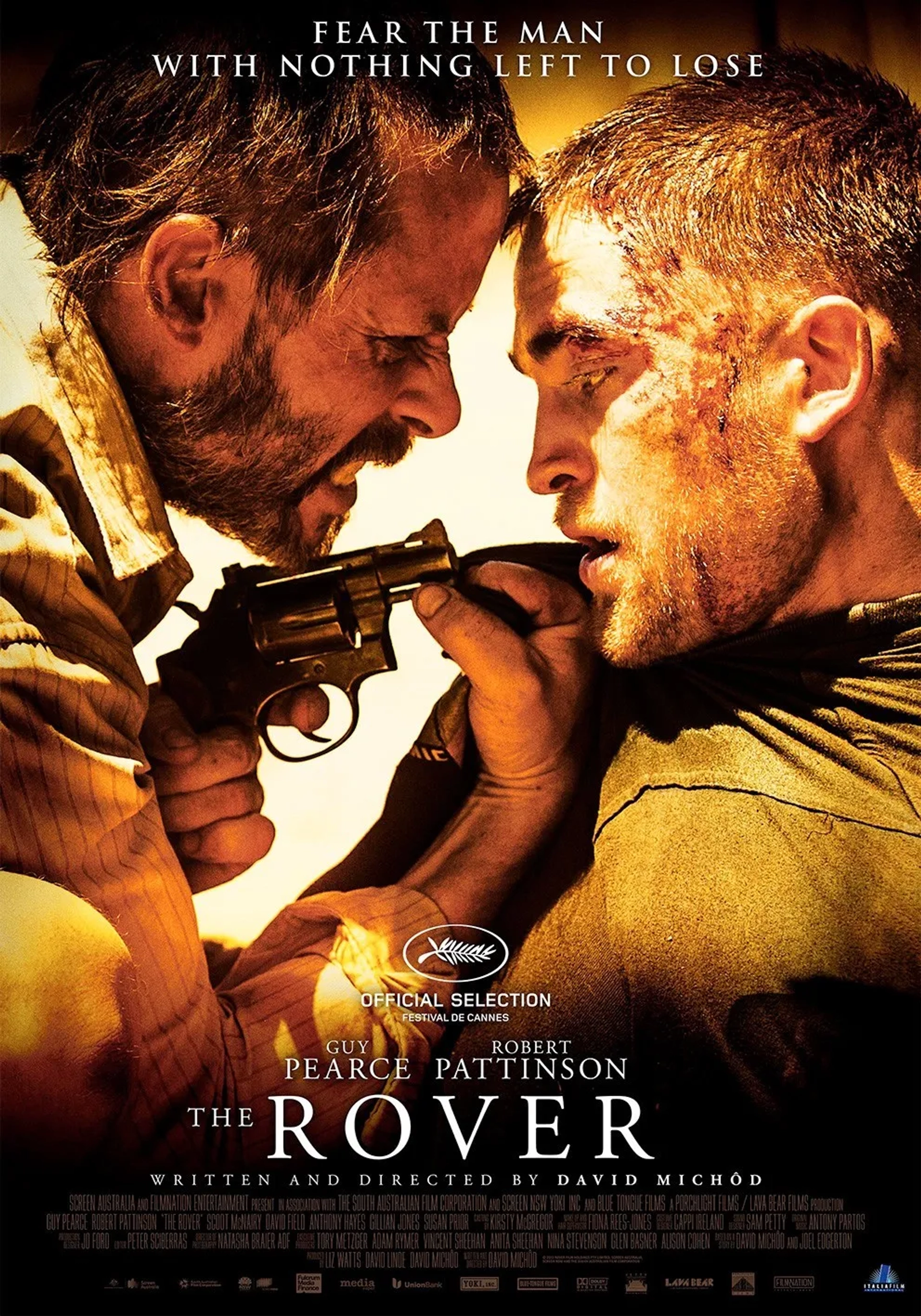 Guy Pearce and Robert Pattinson in The Rover (2014)