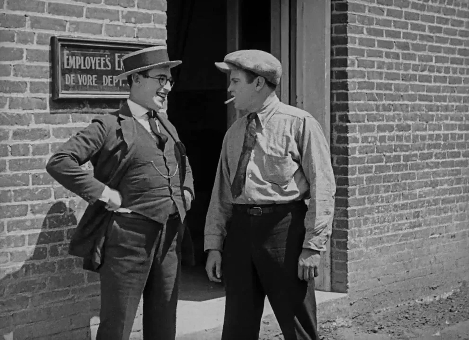 Harold Lloyd and Bill Strother in Safety Last! (1923)