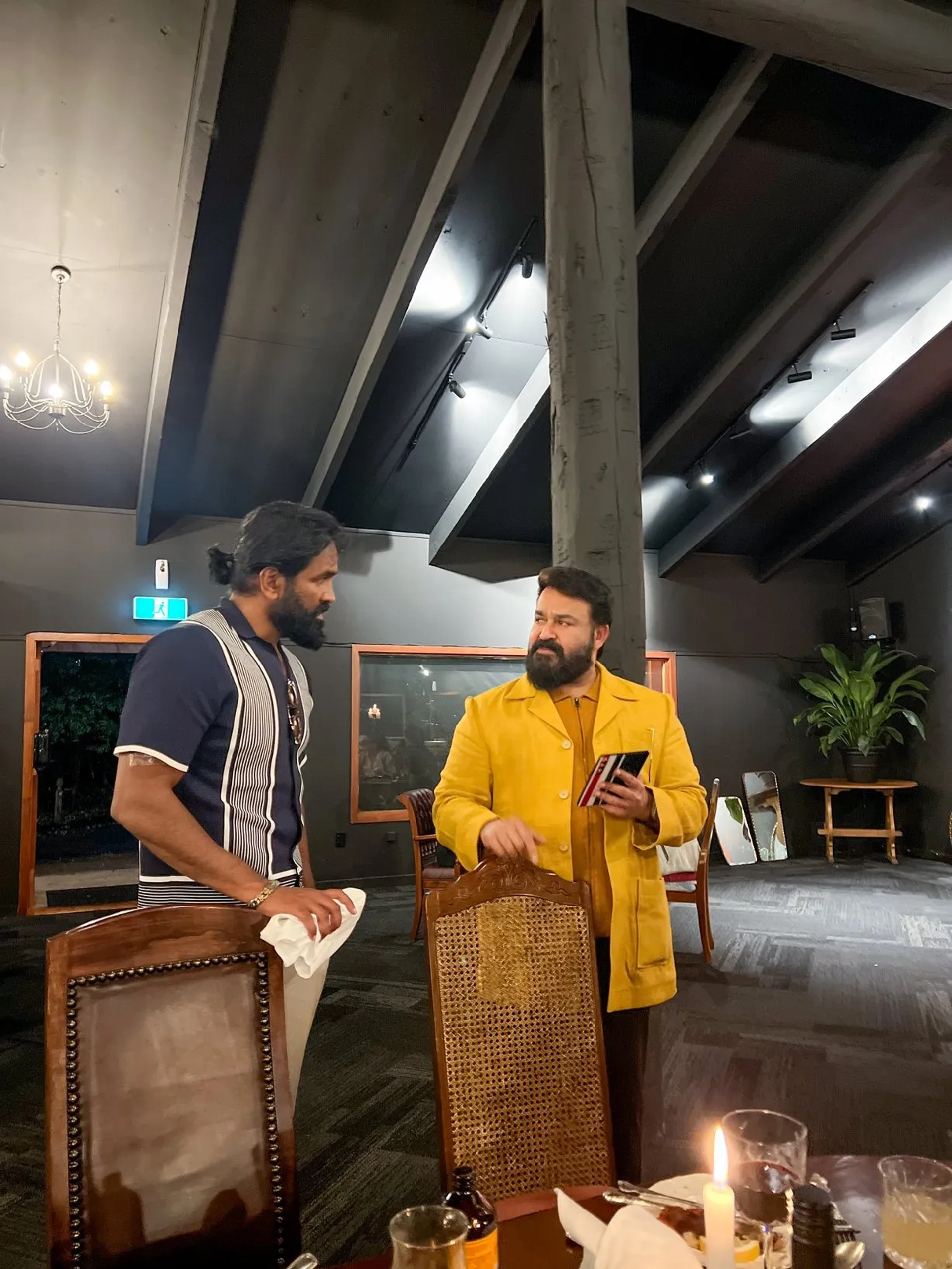 Mohanlal and Vishnu Manchu in Kannappa (2025)