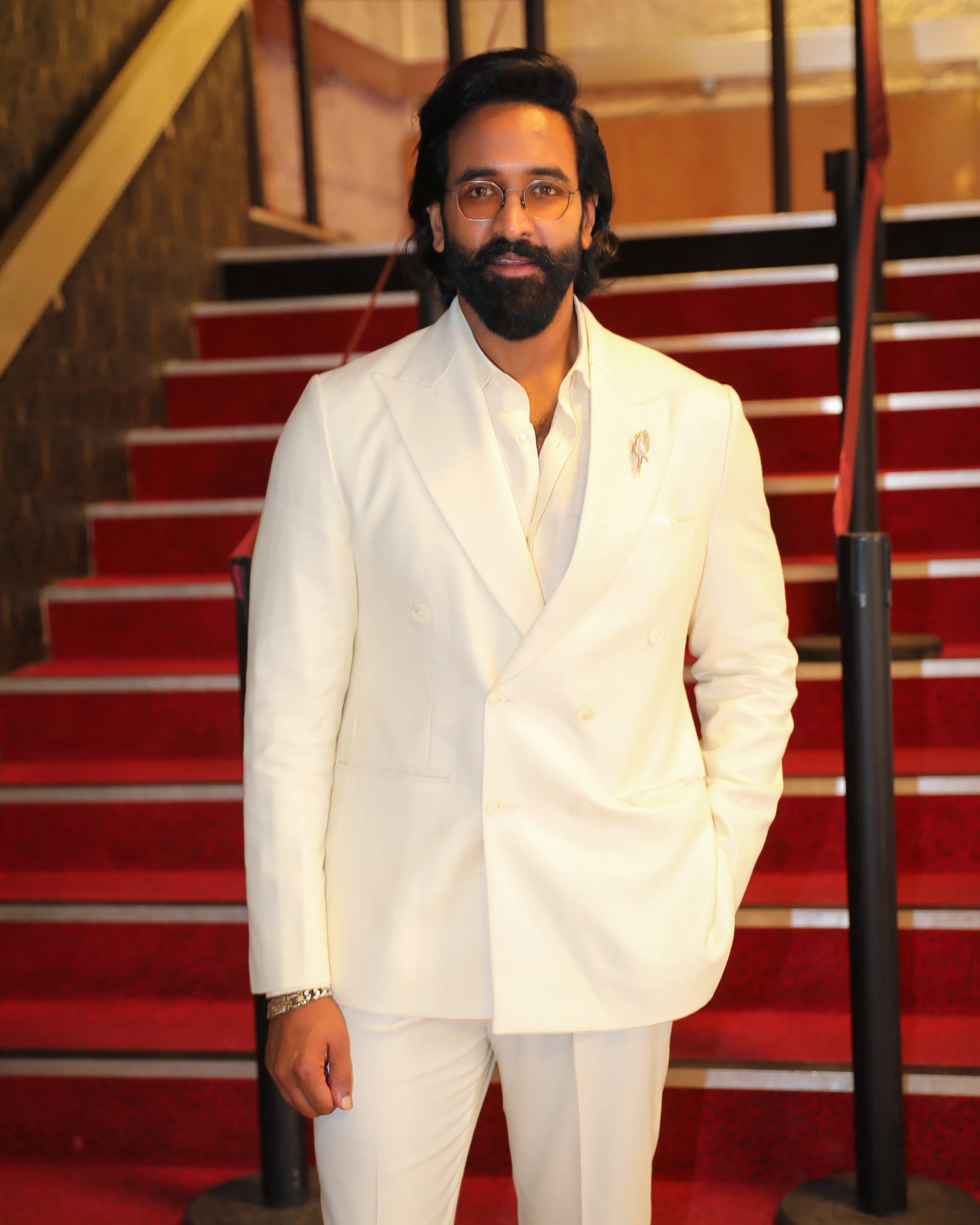 Vishnu Manchu at an event for Kannappa (2025)