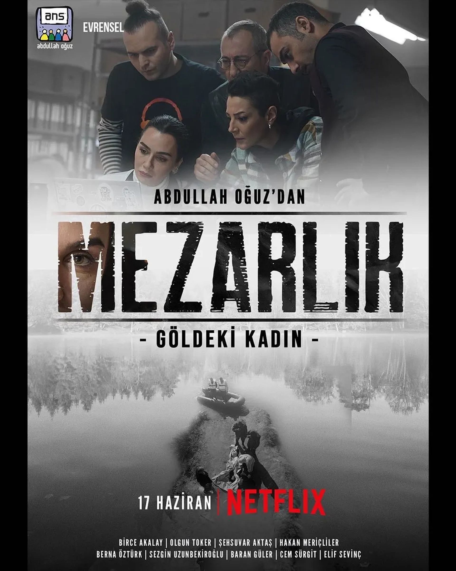 Sehsuvar Aktas, Berna Öztürk, Birce Akalay, and Olgun Toker in Graveyard (2022)