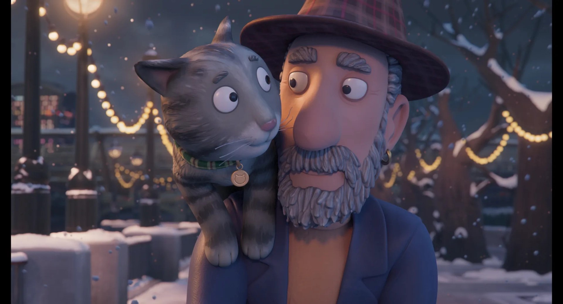 Rob Brydon and Sope Dirisu in Tabby McTat (2023)