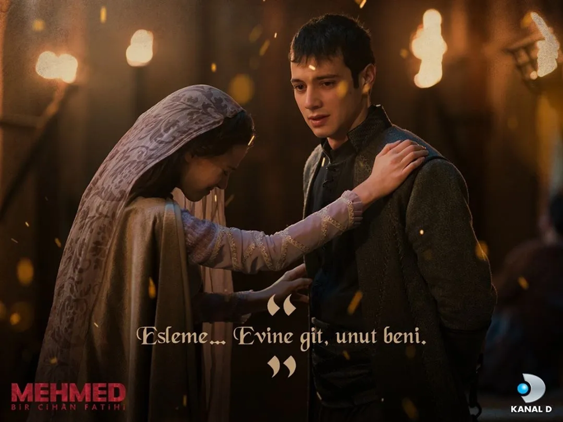 Mert Yazicioglu and Leyla Tanlar in Mehmed: Bir Cihan Fatihi (2018)