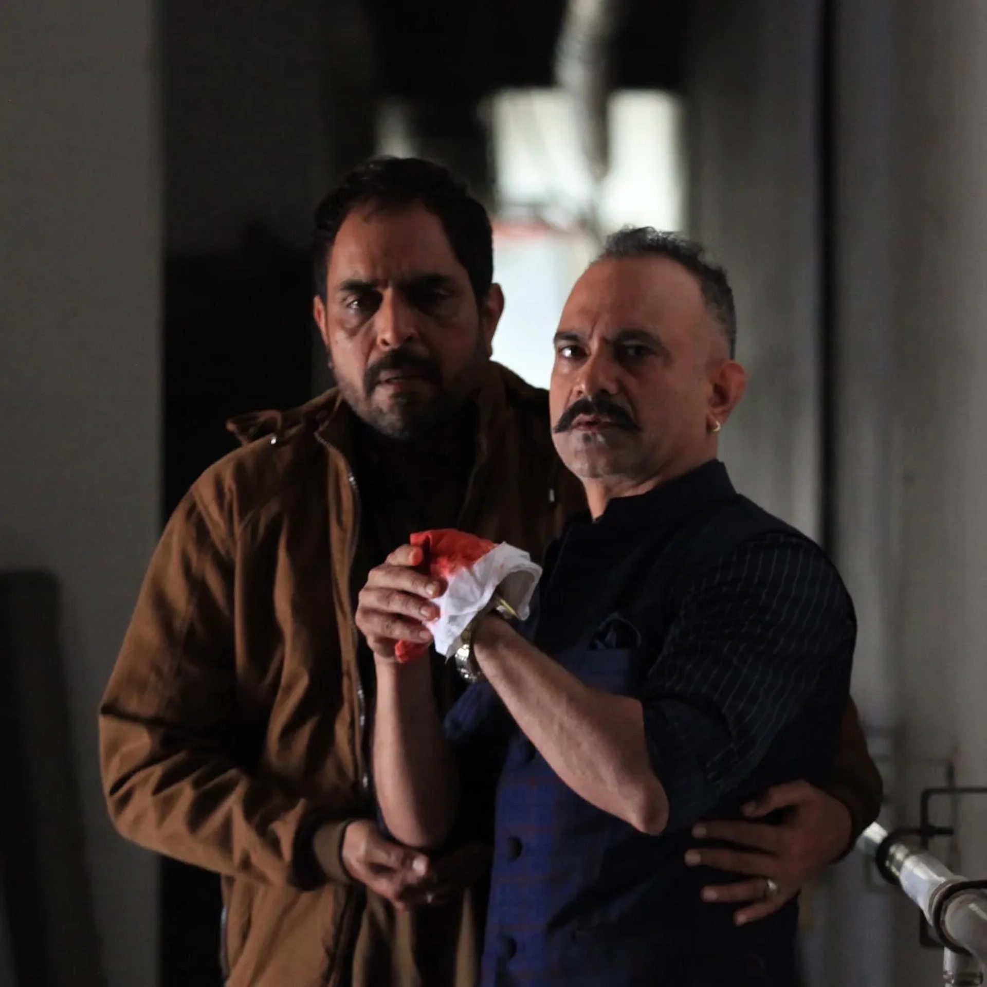 Vishwajeet Pradhan and Manish Chaudhari in Aarya (2020)