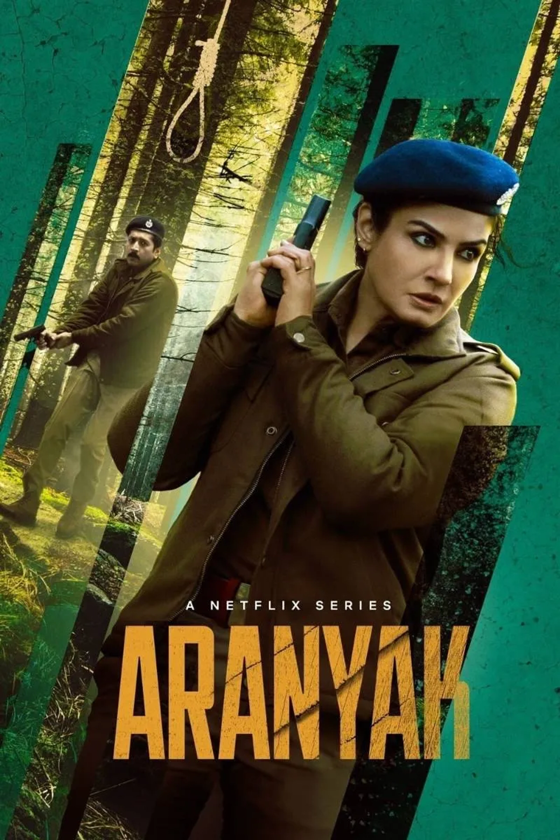 Raveena Tandon and Parambrata Chattopadhyay in Aranyak (2021)