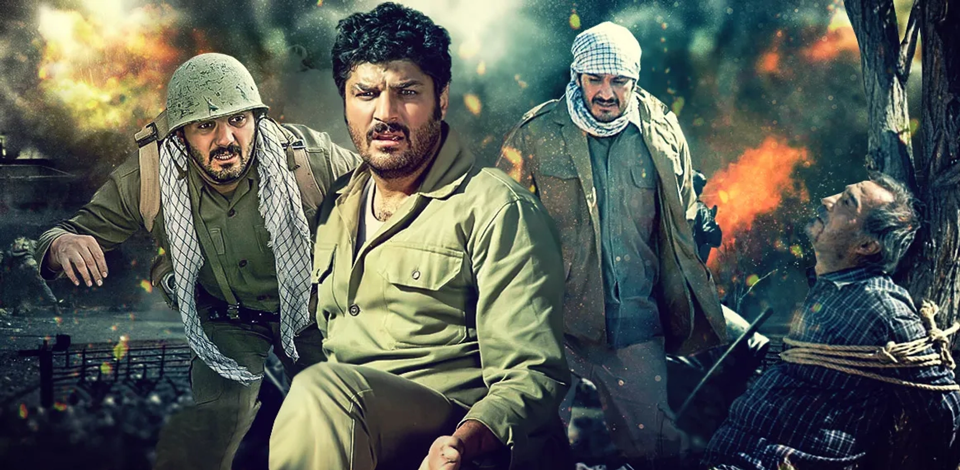 Siavosh Tahmoures, Kambiz Dirbaz, Sam Derakhshani, and Milad Keymaram in No Pains, No Gains (2011)