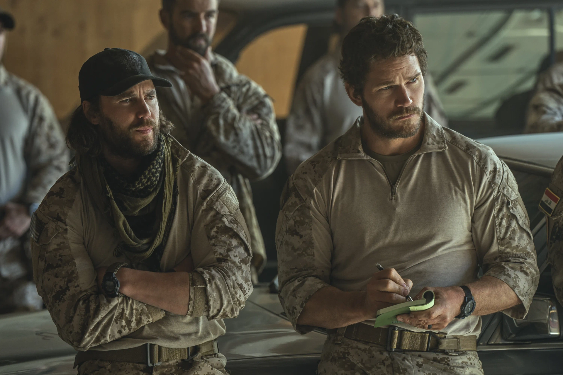 Chris Pratt and Taylor Kitsch in The Terminal List: Dark Wolf (2025)