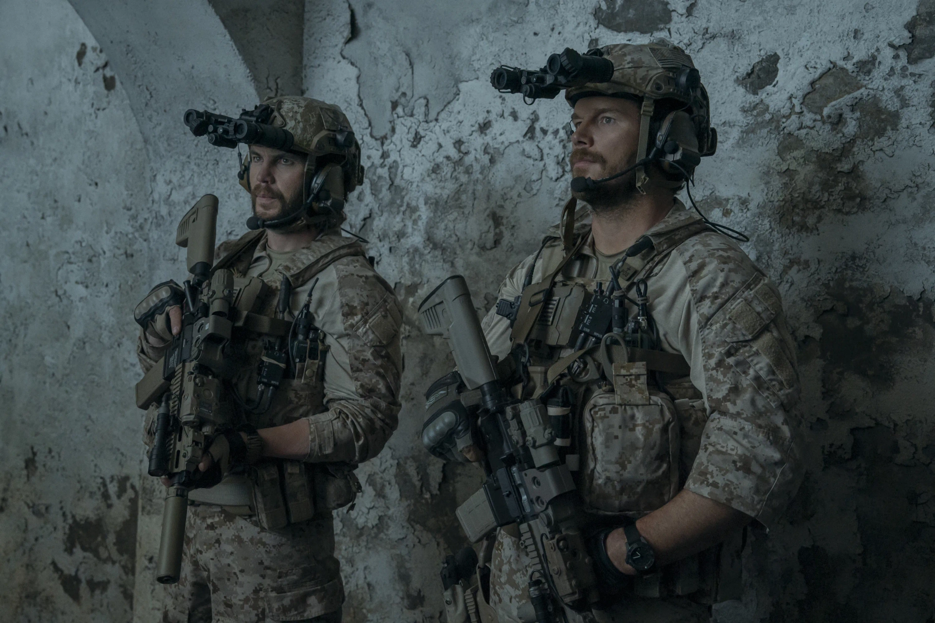 Chris Pratt and Taylor Kitsch in The Terminal List: Dark Wolf (2025)