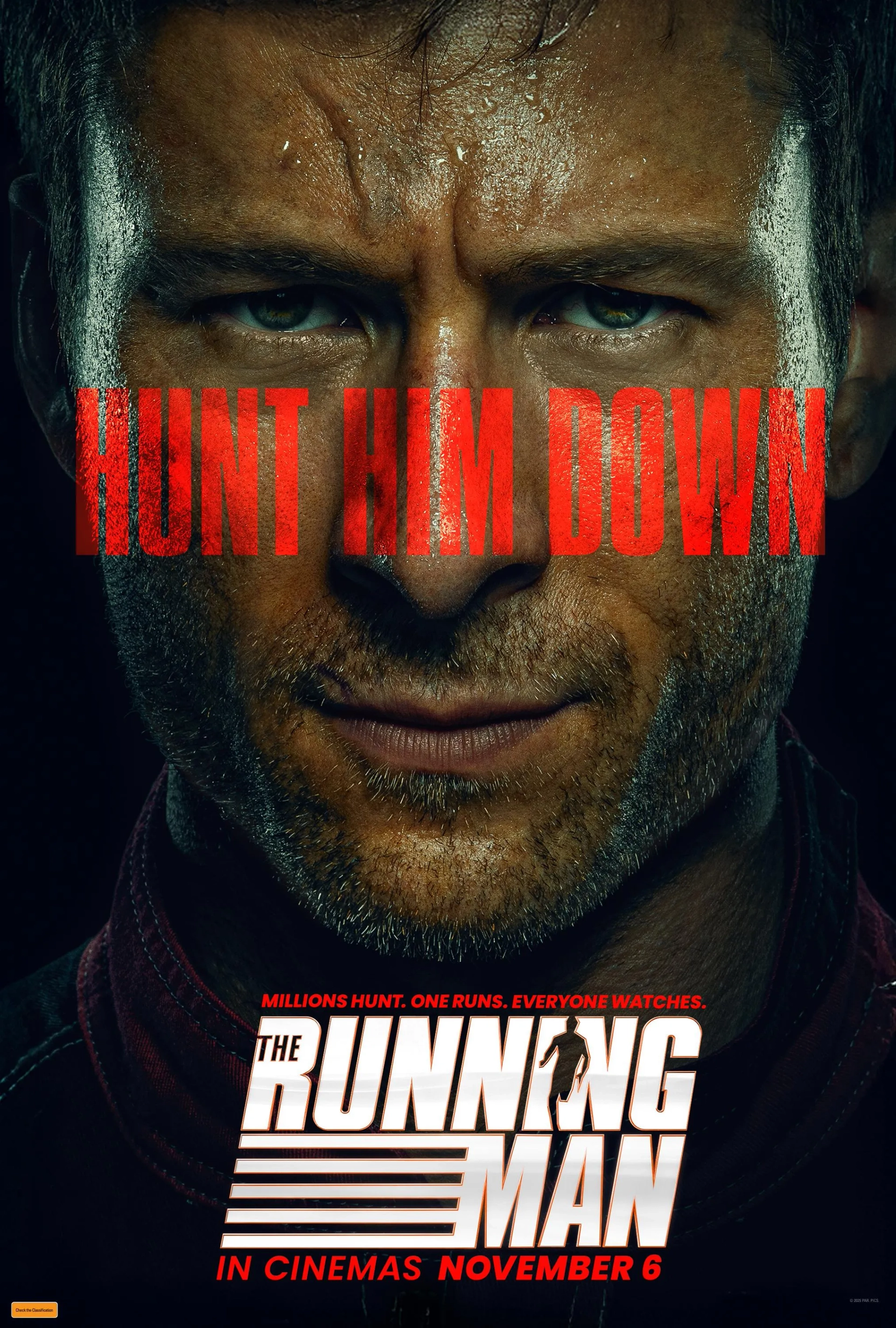 Glen Powell in The Running Man (2025)